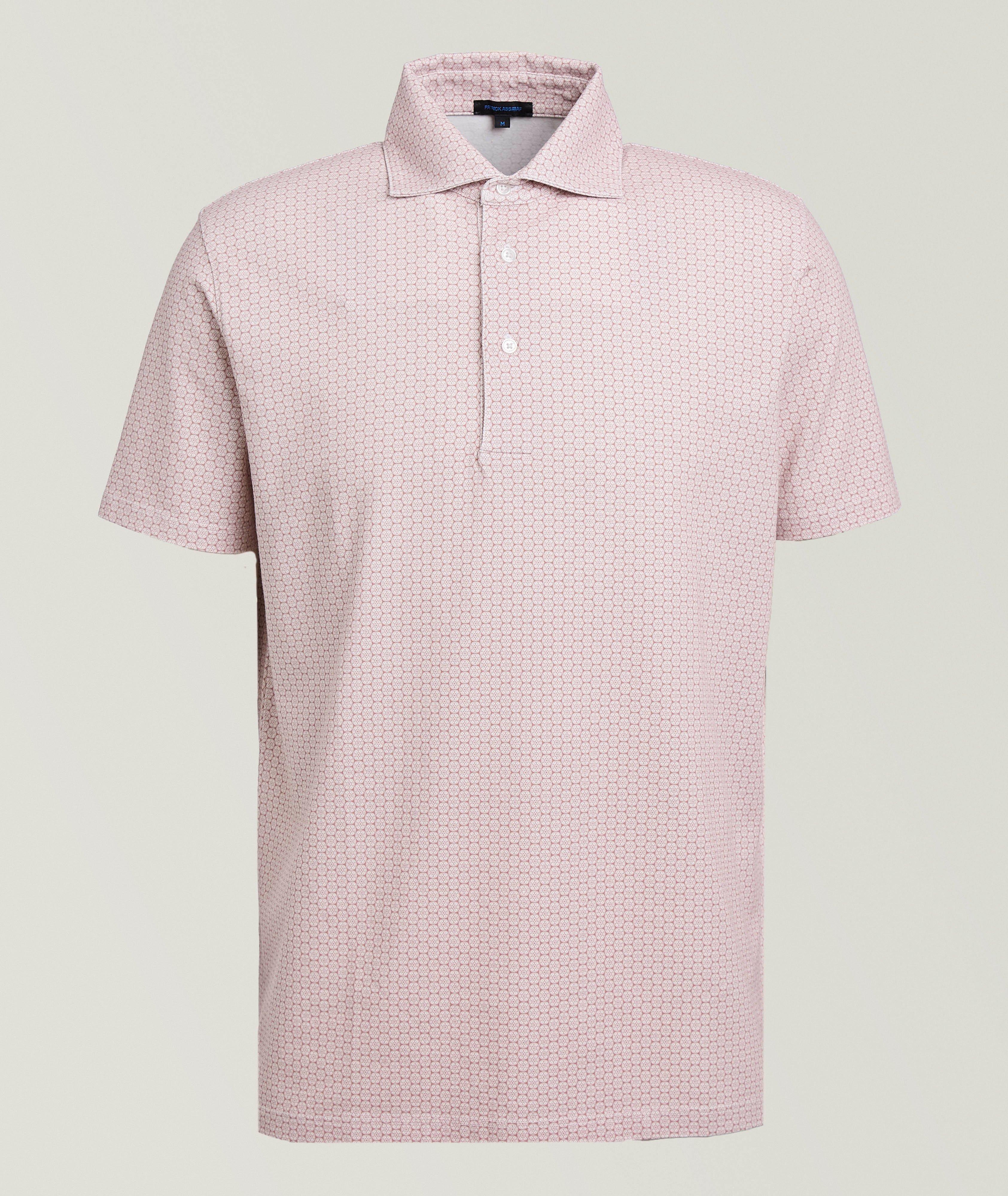Stretch-Pima Cotton Printed Polo image 0