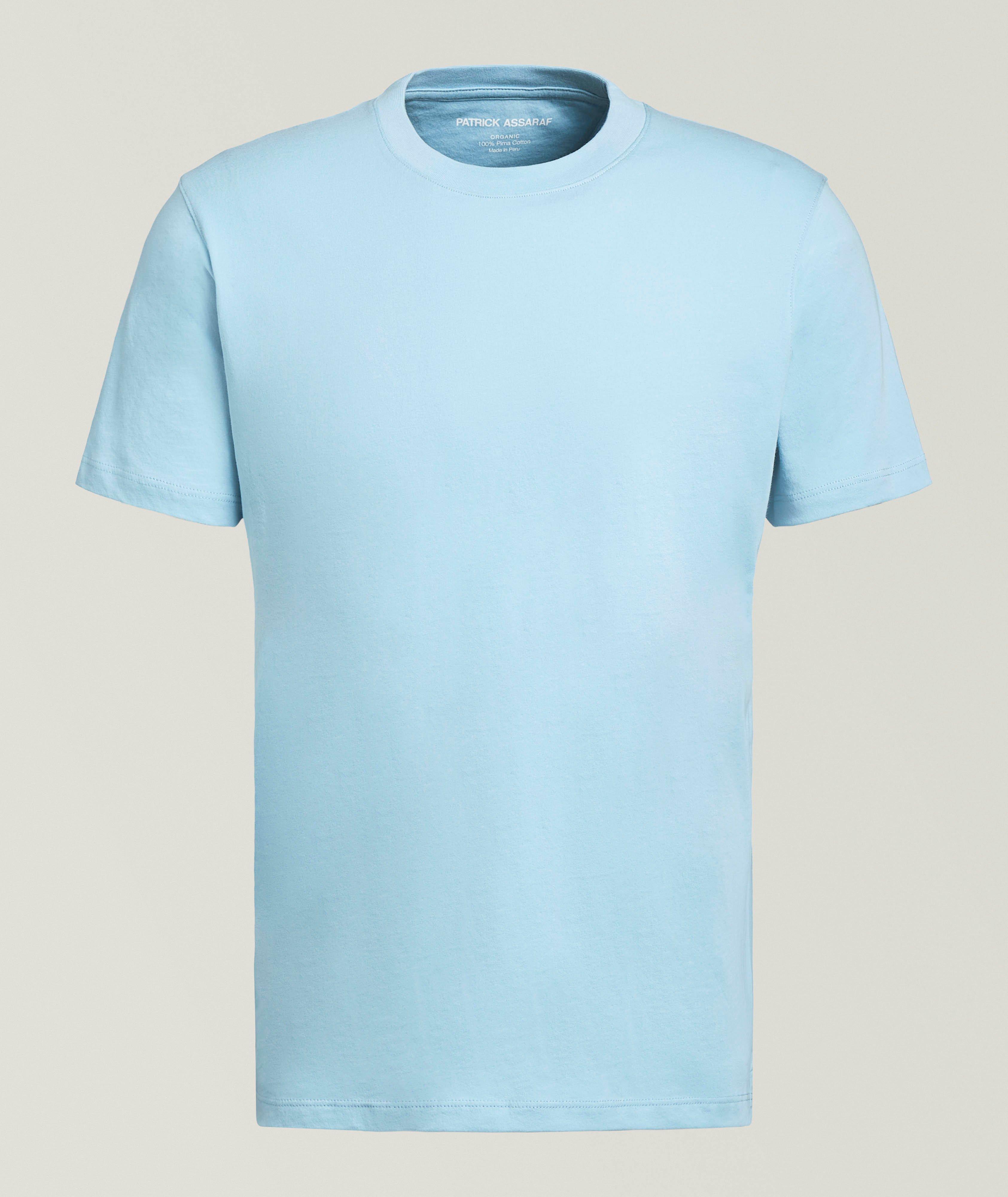 Patrick Assaraf Organic Pima Cotton High Neck T-Shirt