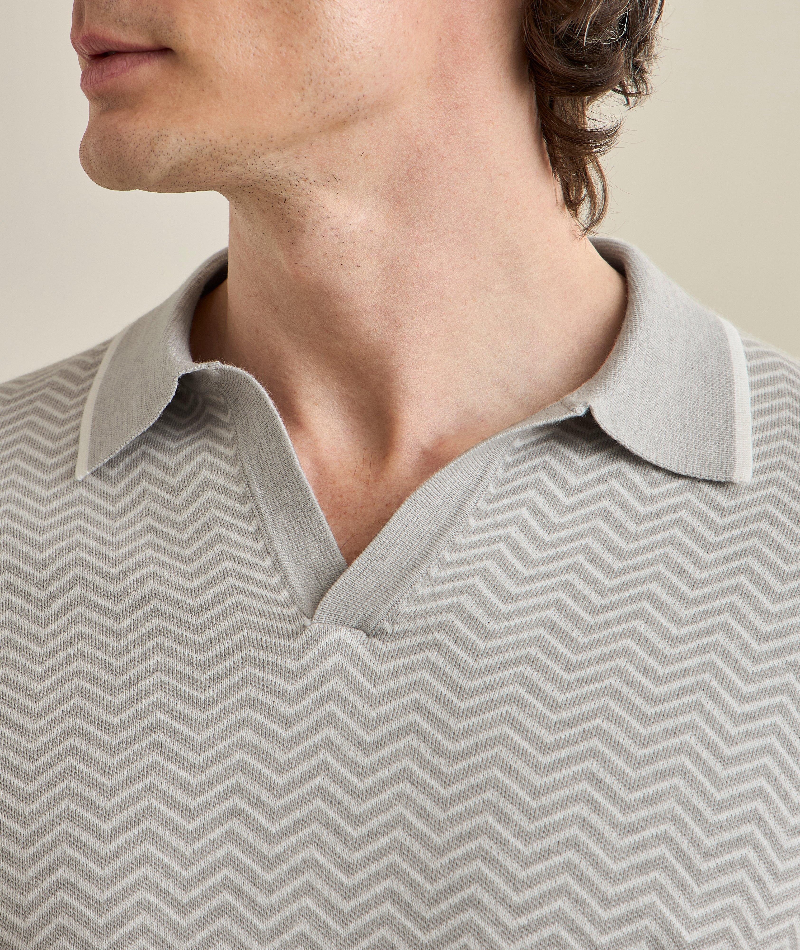 Chevron Johnny Collar Polo image 3