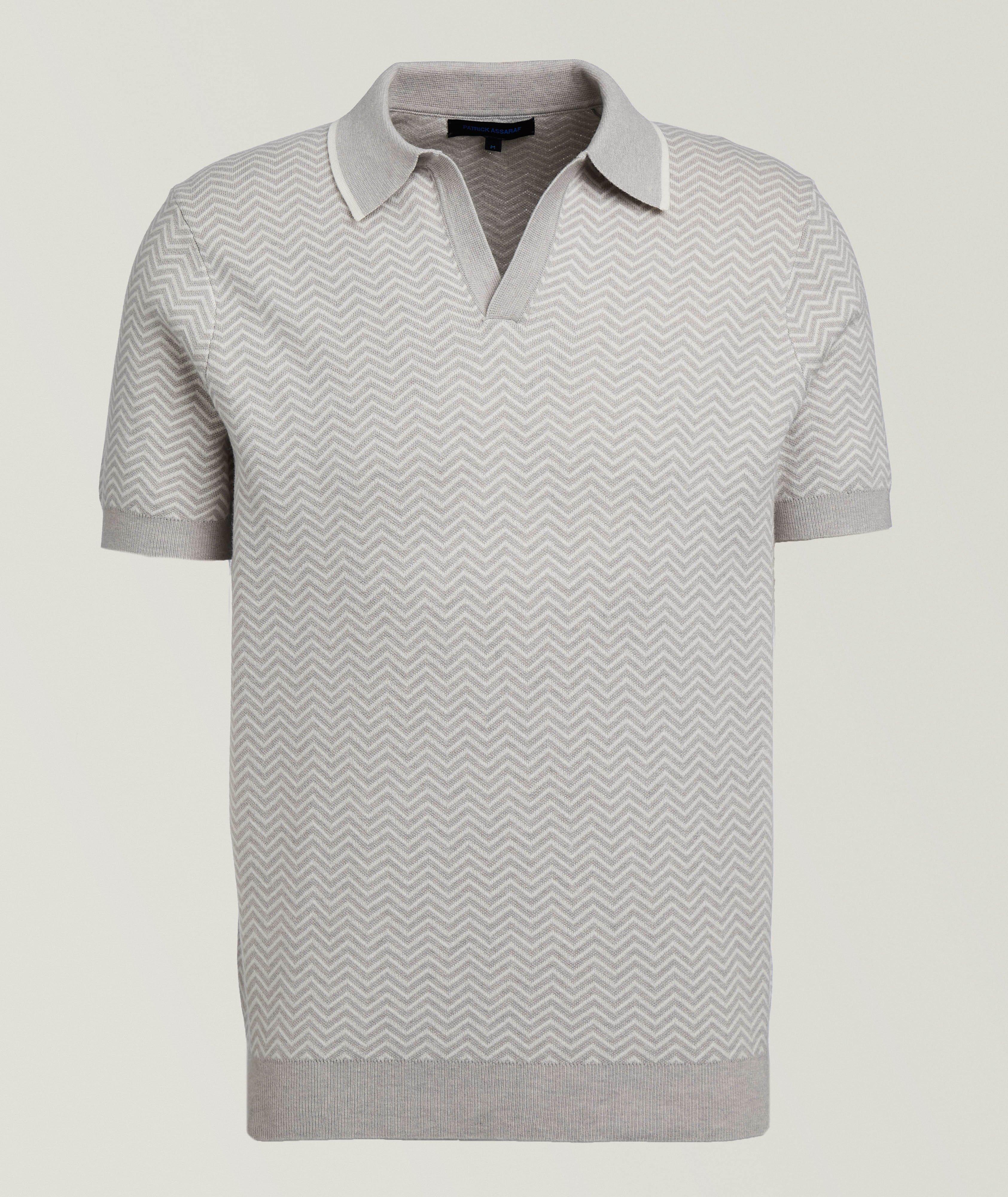 Chevron Johnny Collar Polo image 0