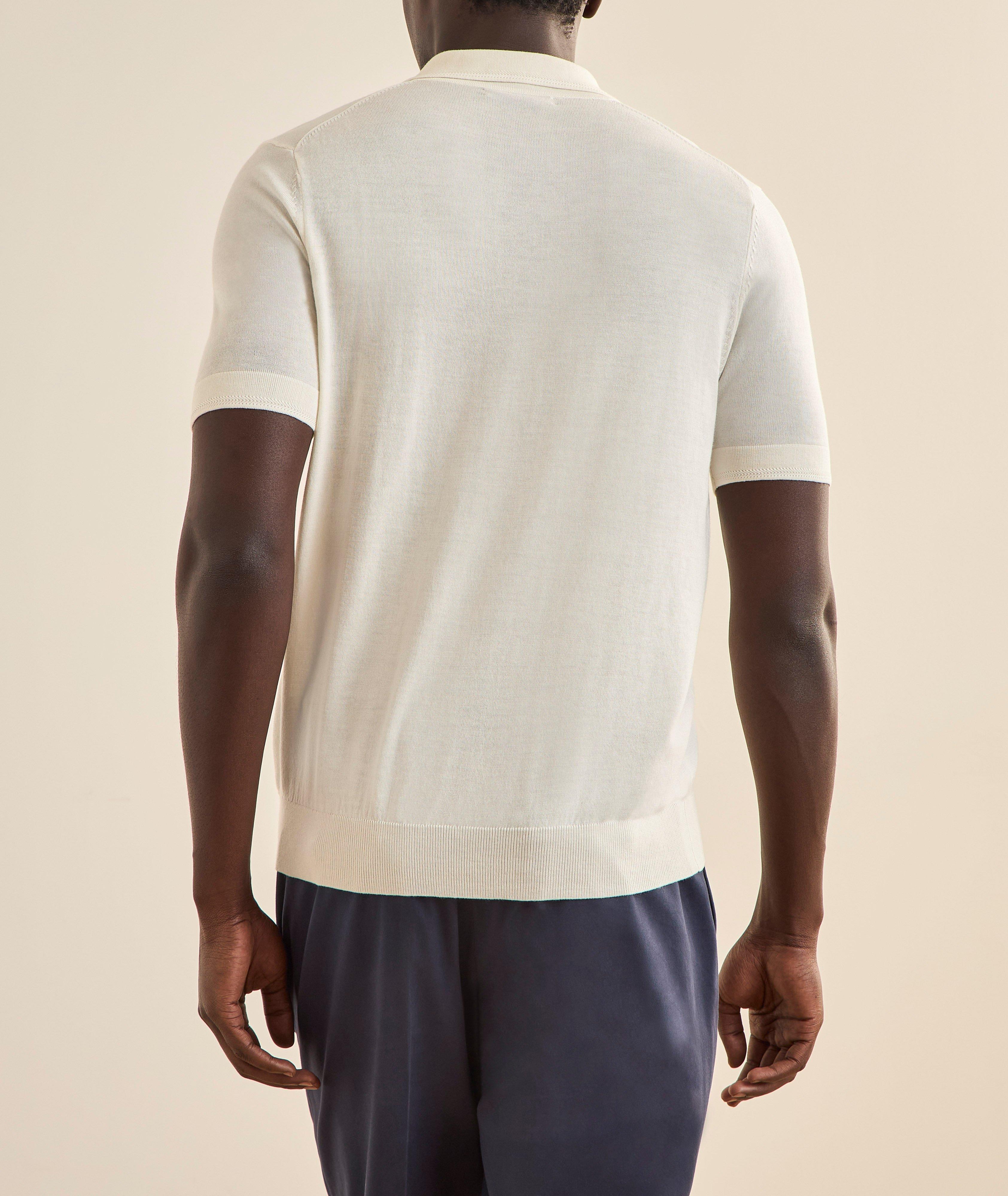 Cotton, Cupro & Merino Wool Polo  image 2
