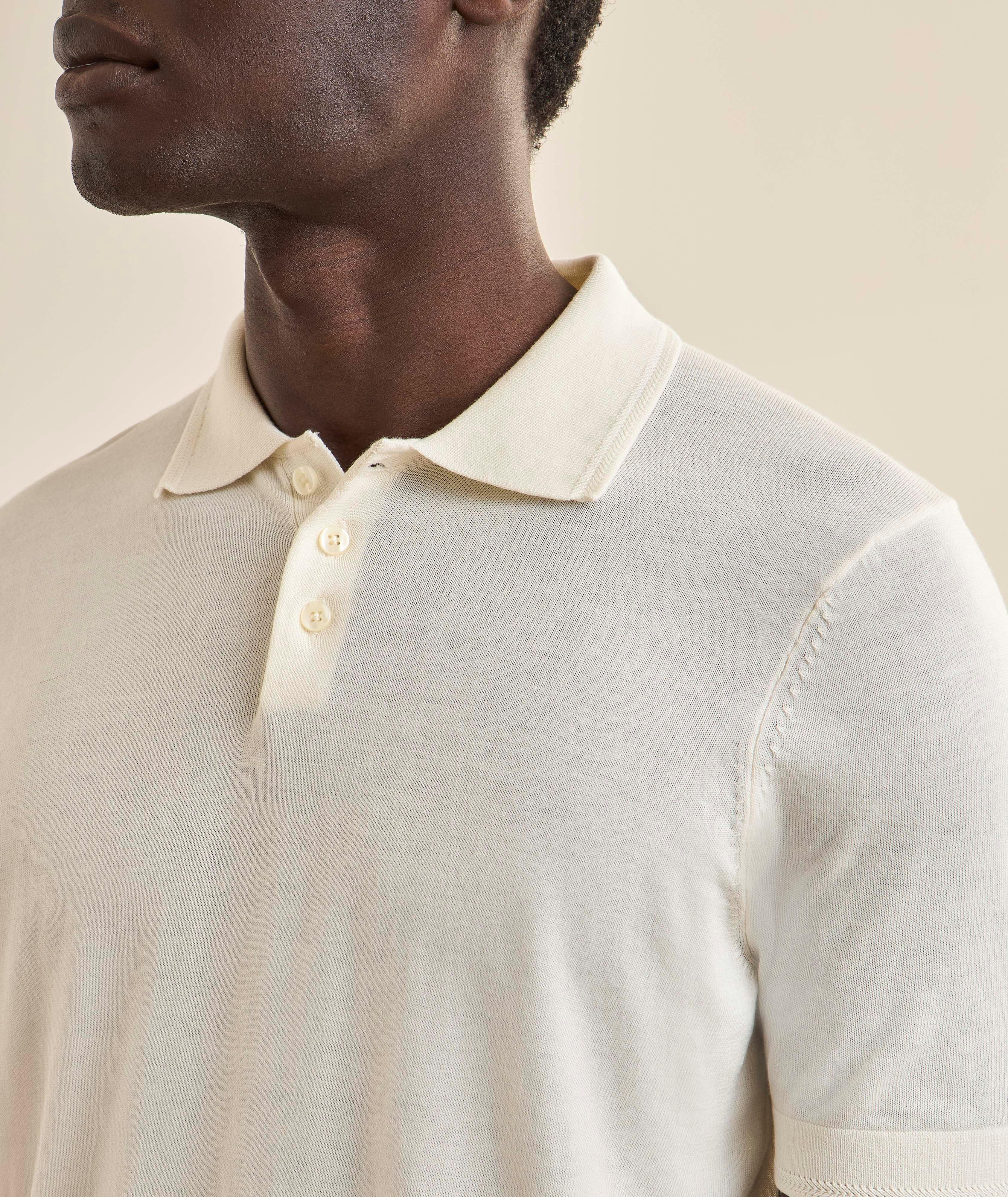 Cotton, Cupro & Merino Wool Polo  image 3