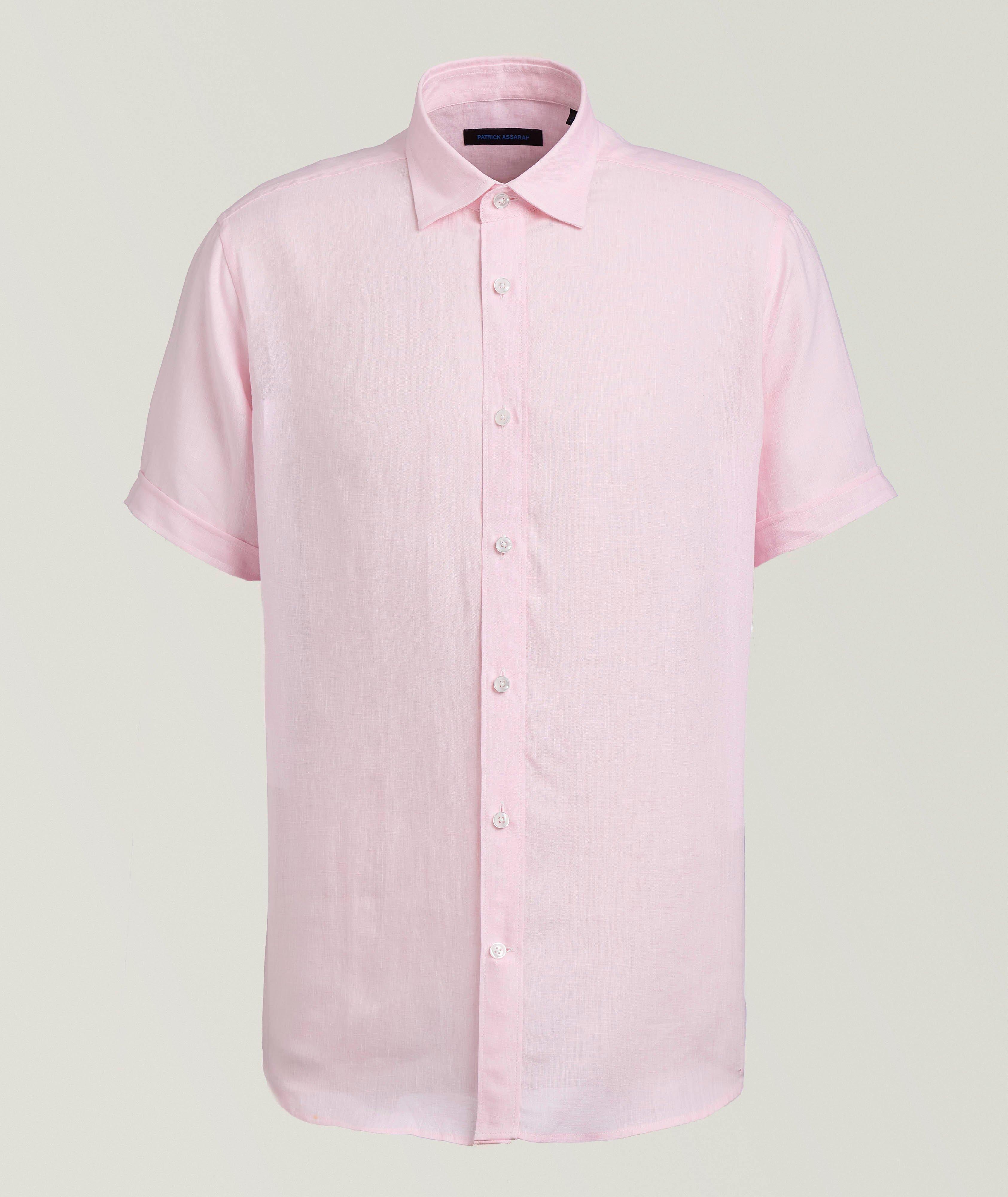 Patrick Assaraf Chemise chambray lin