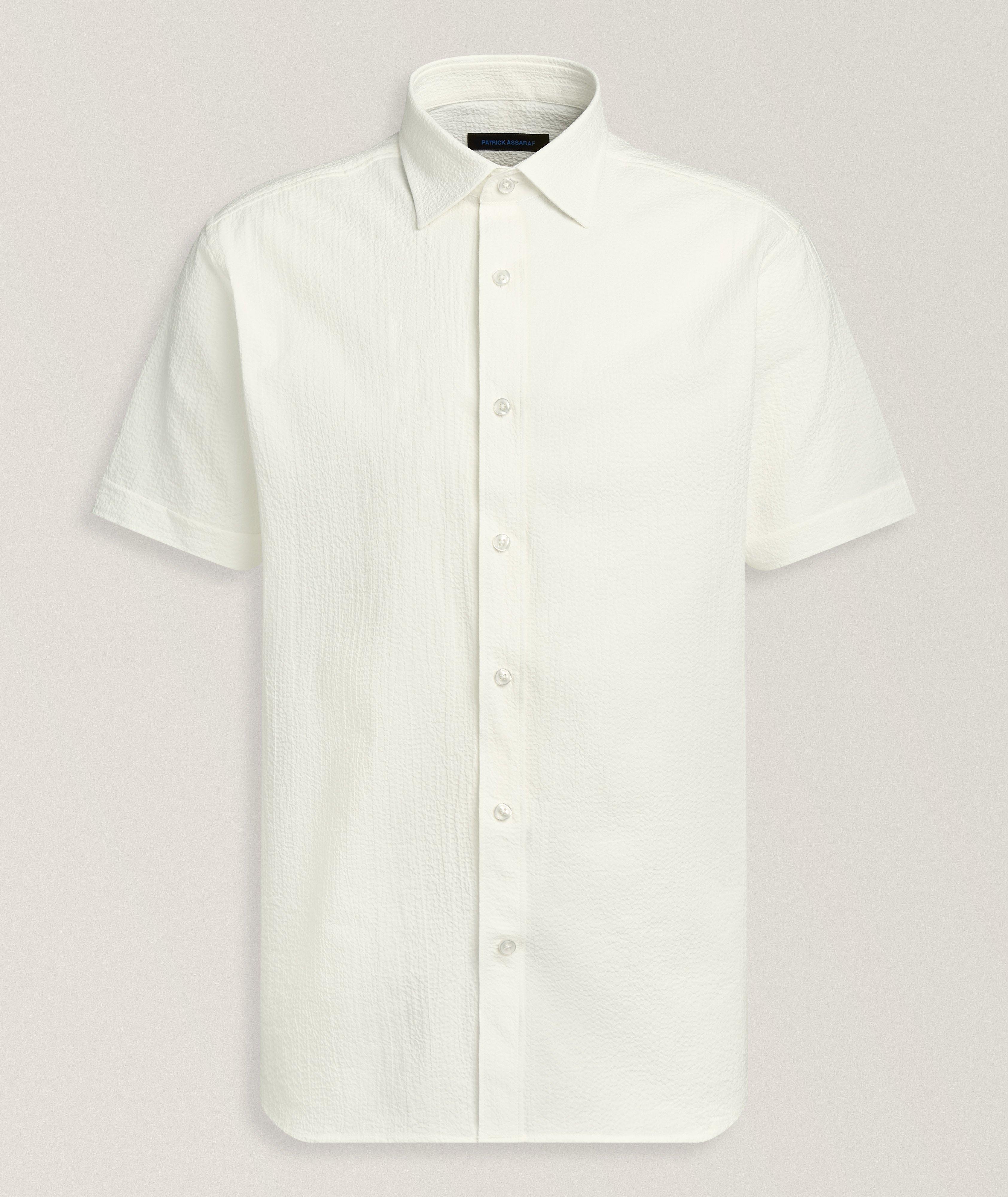Seersucker Stretch-Cotton Shirt image 0
