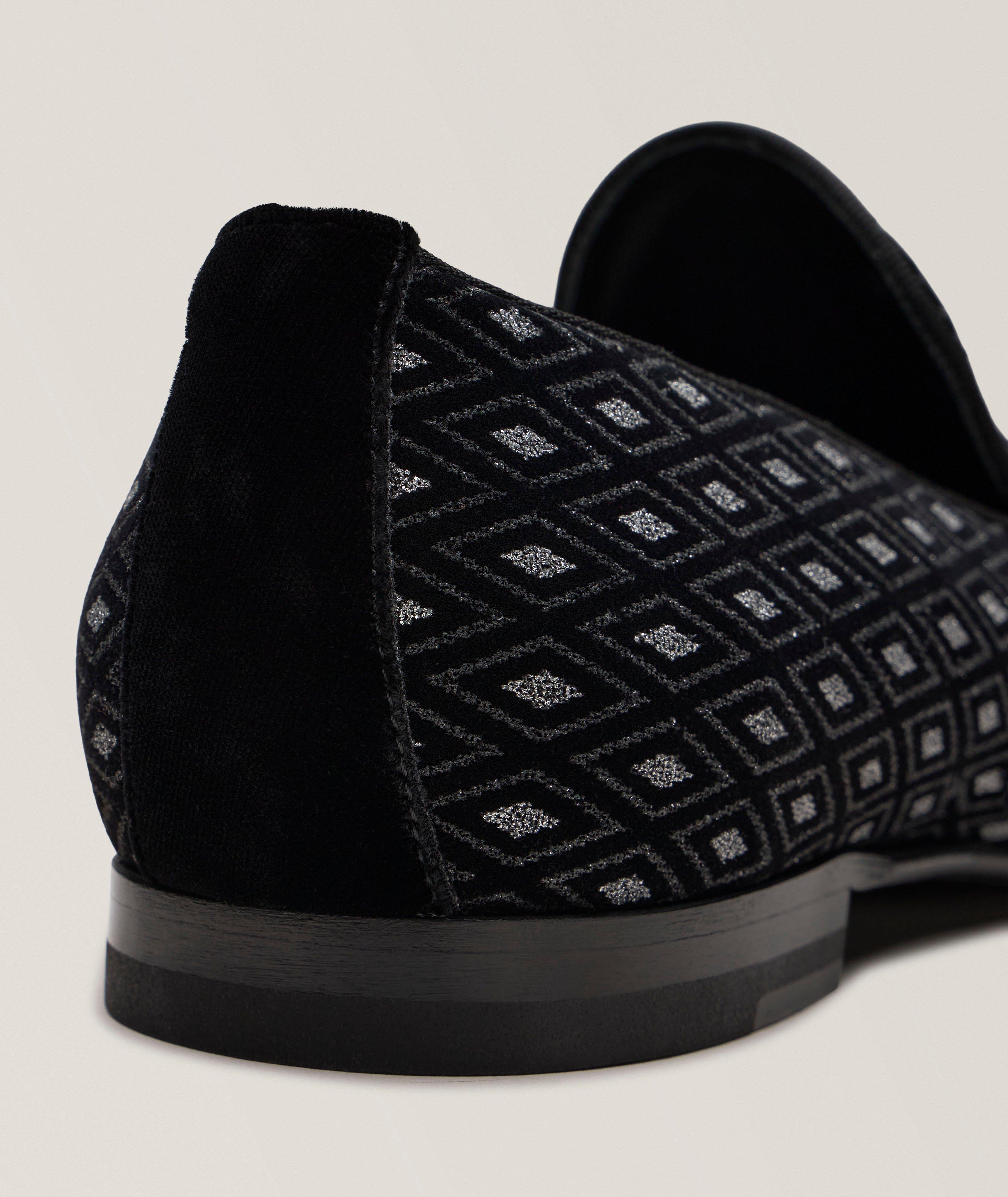 Wesley Velvet Embroidered Loafers  image 2