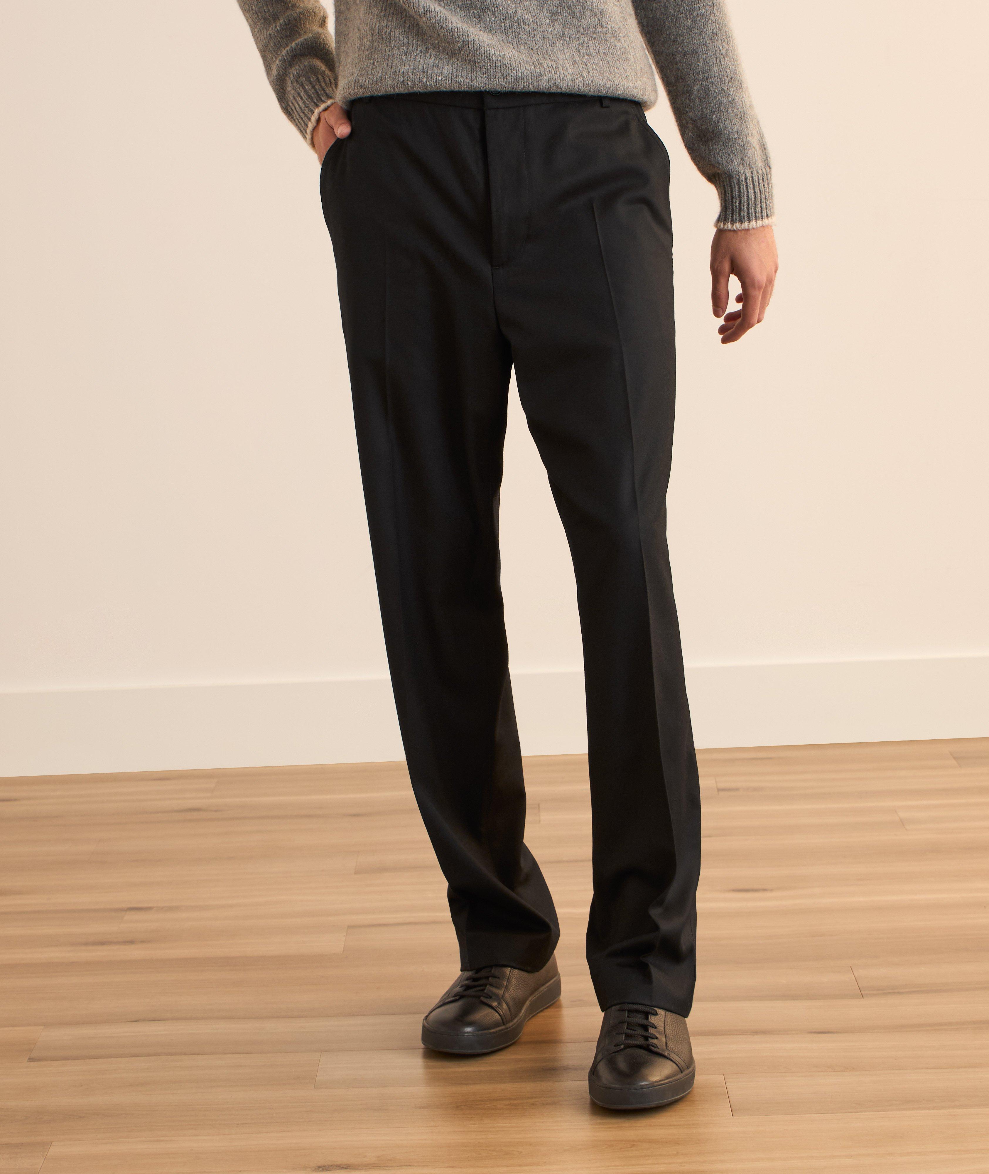 Pantalon tailleur en flanelle de laine image 1
