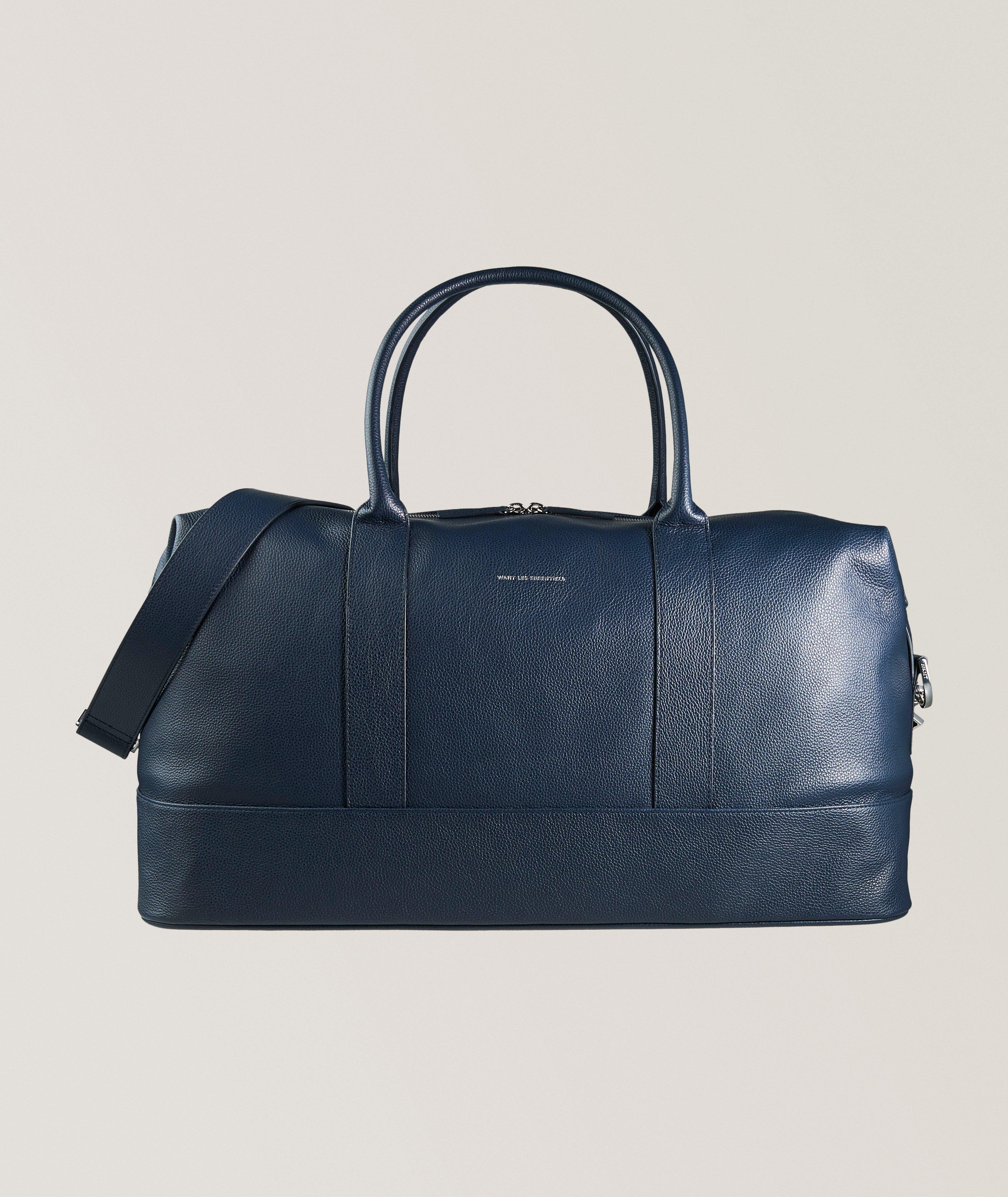 Want Les Essentiels Kelowna Pebble-Grained Leather Weekender Bag