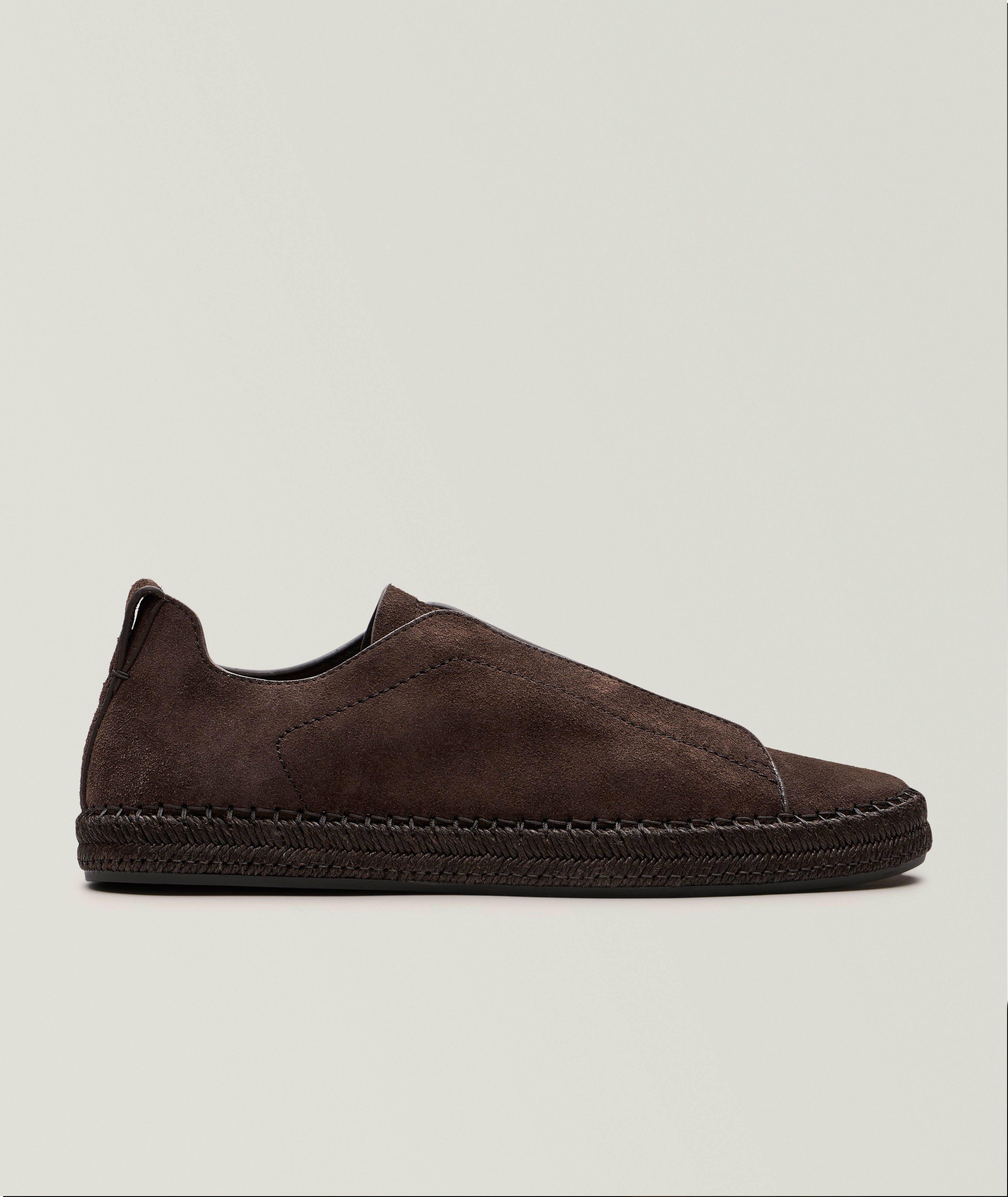 ZEGNA Triple Stitch Suede Espadrilles | Sneakers | Harry Rosen