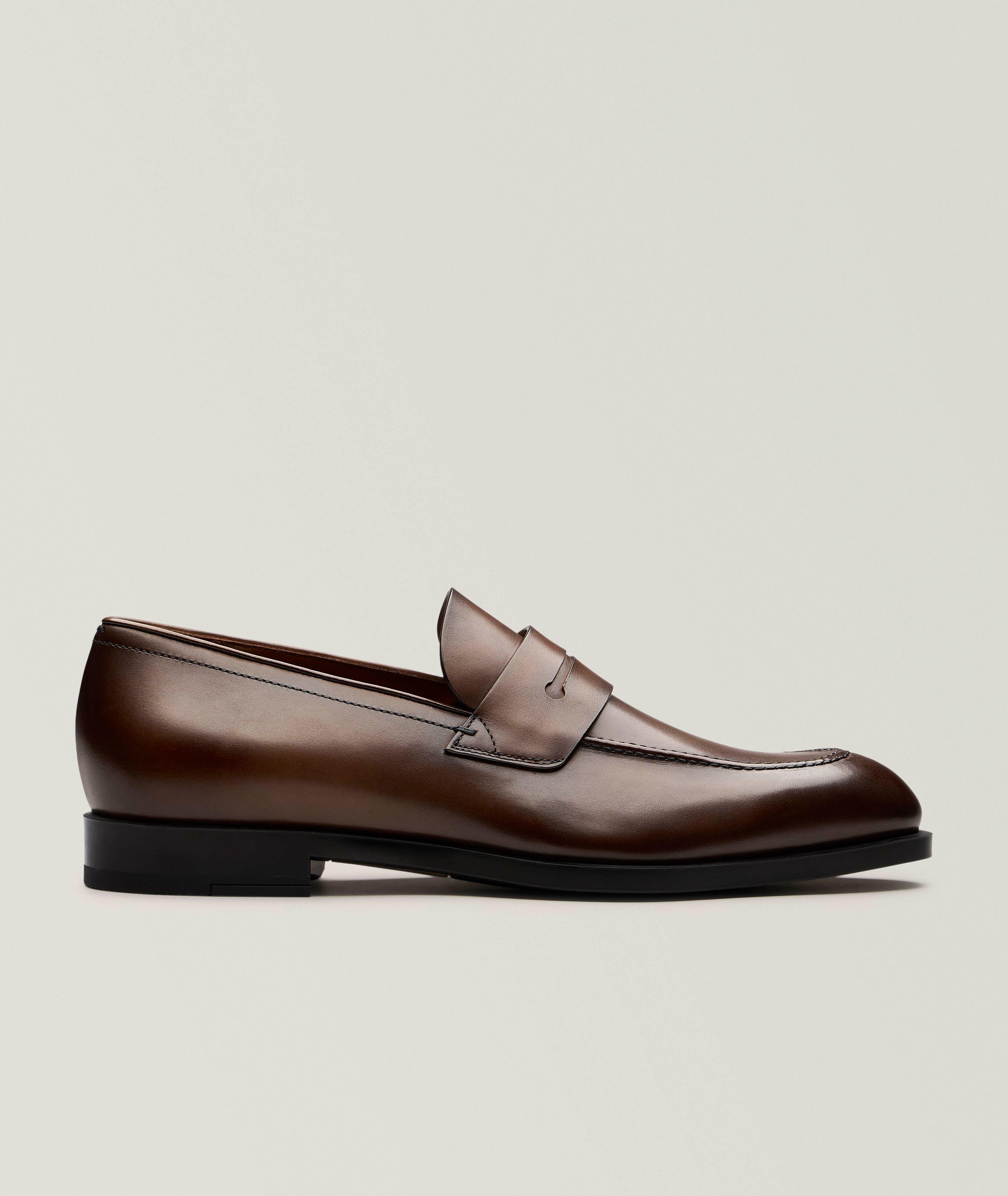 ZEGNA L'Asola Leather Penny Loafers