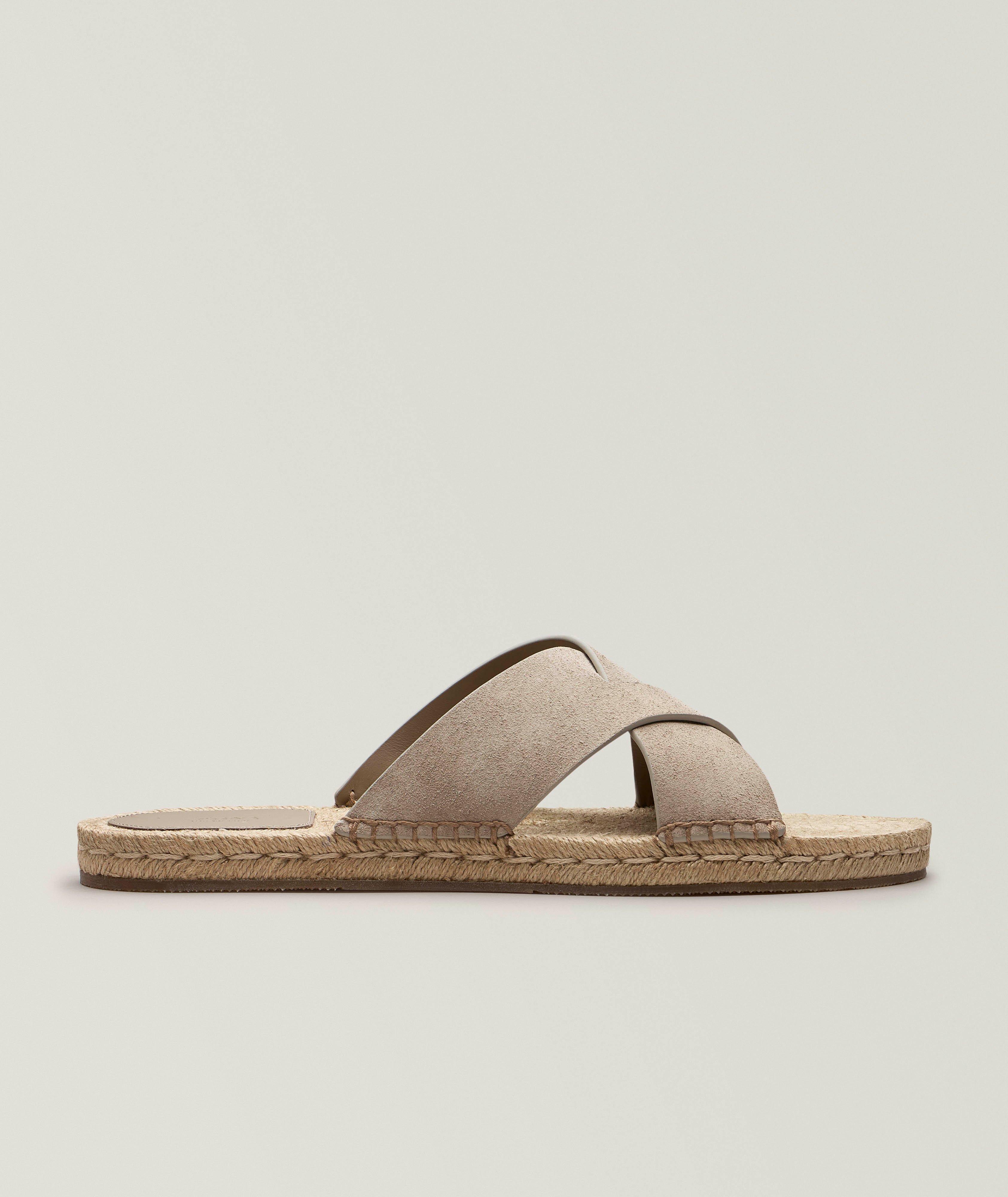 ZEGNA Espadrilles en suède entrecroiser Oasi 