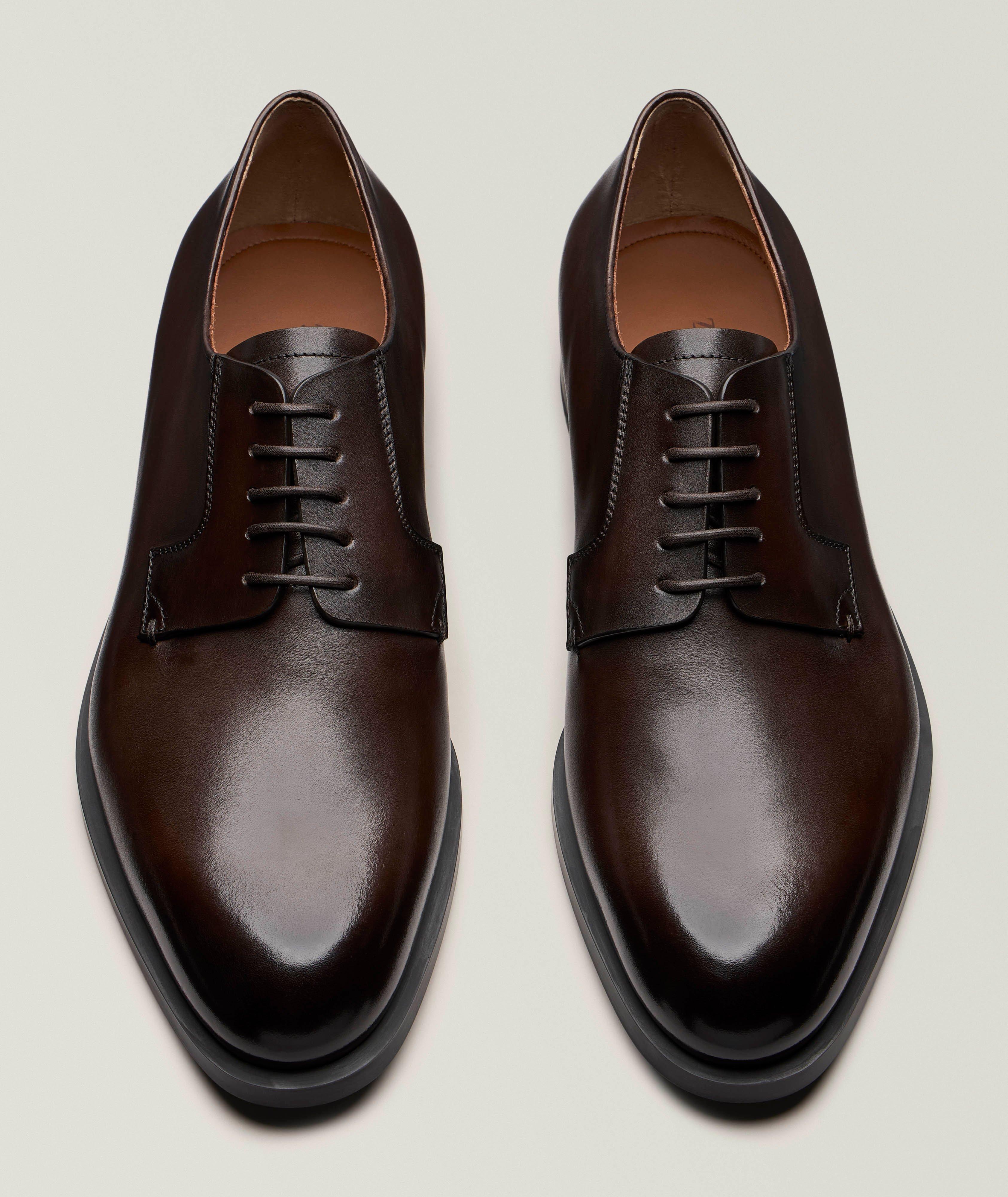 Leather Lace-Up Derbies image 1
