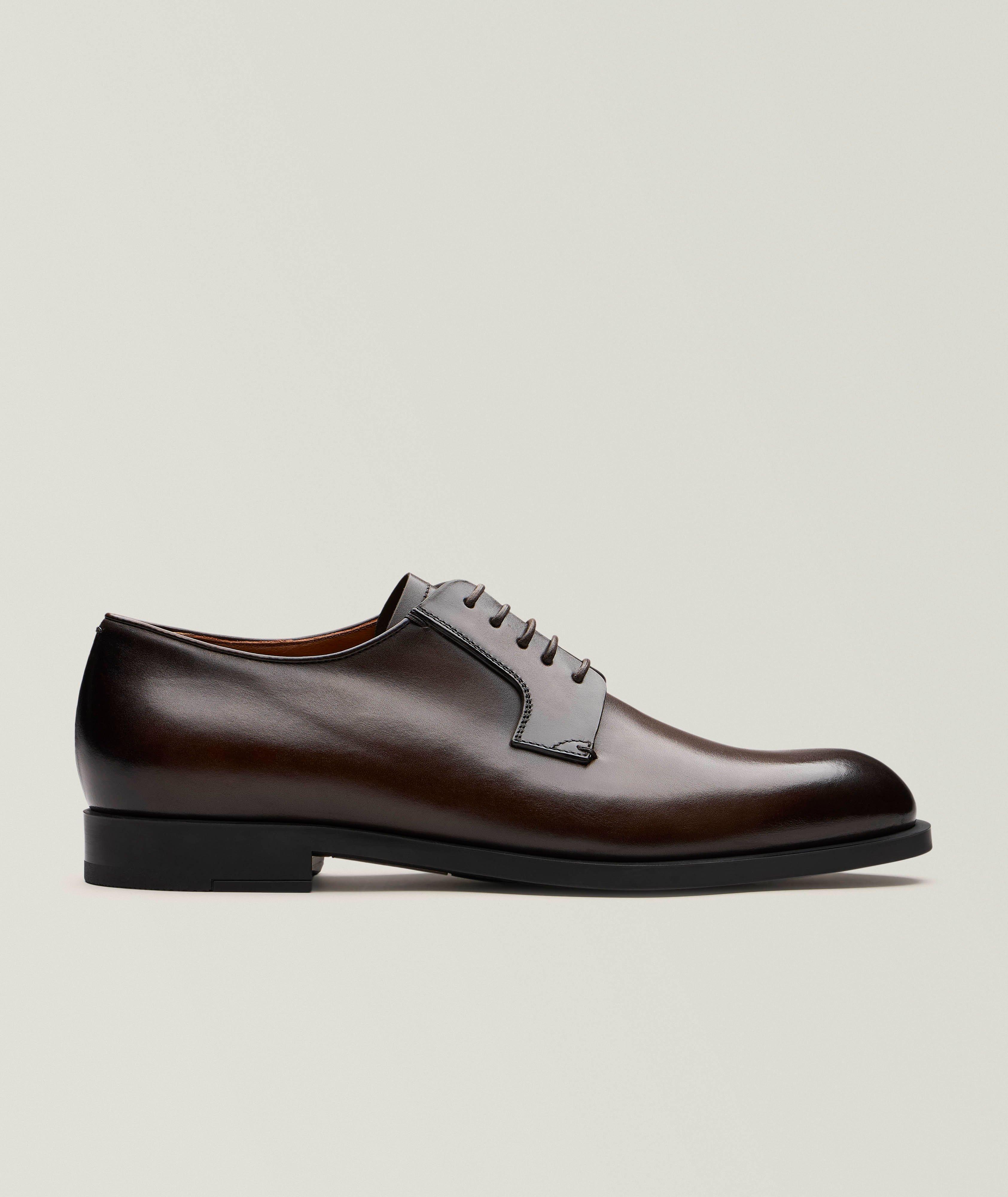 ZEGNA Leather Lace-Up Derbies