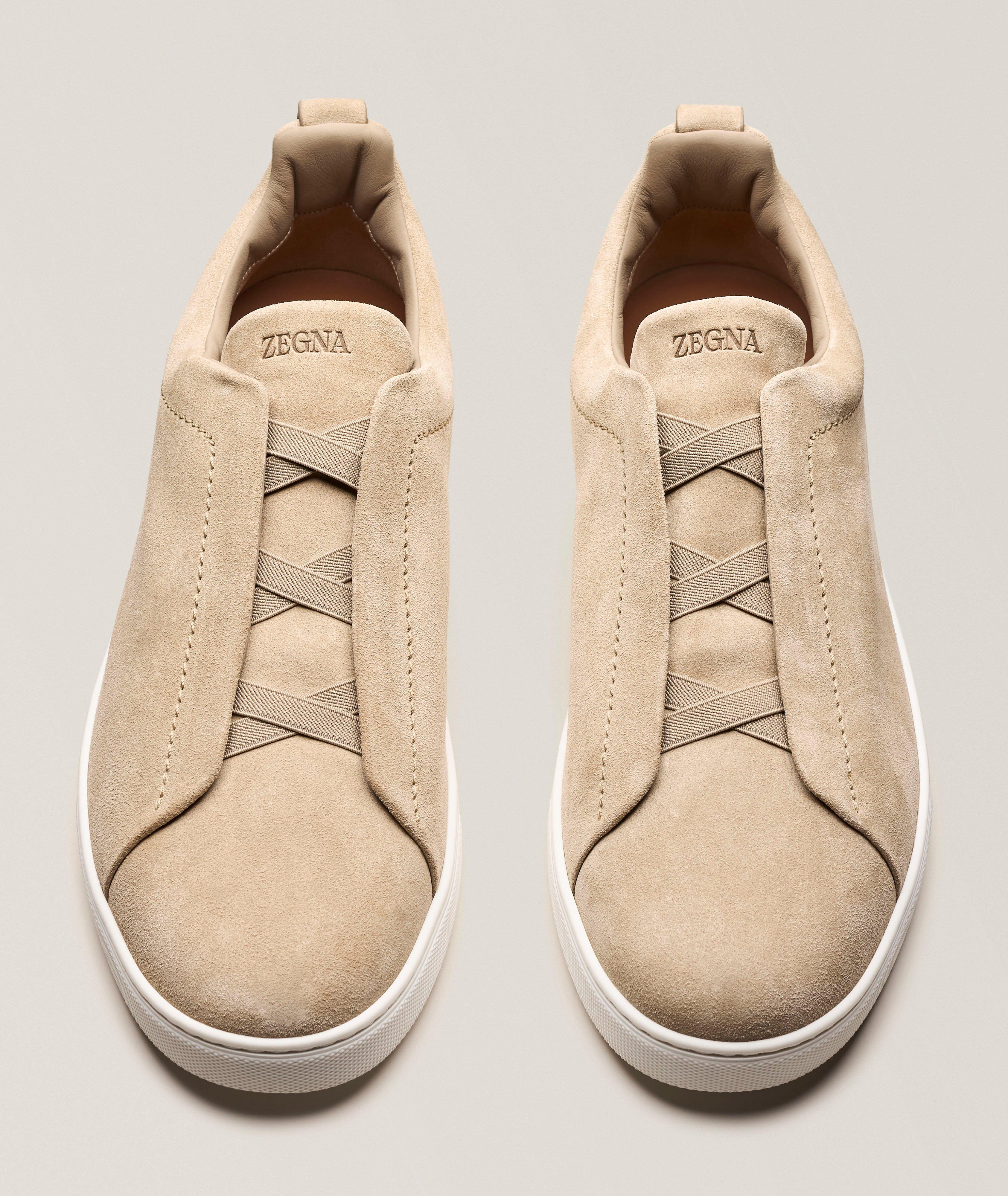 Triple Stitch Suede Sneakers image 1