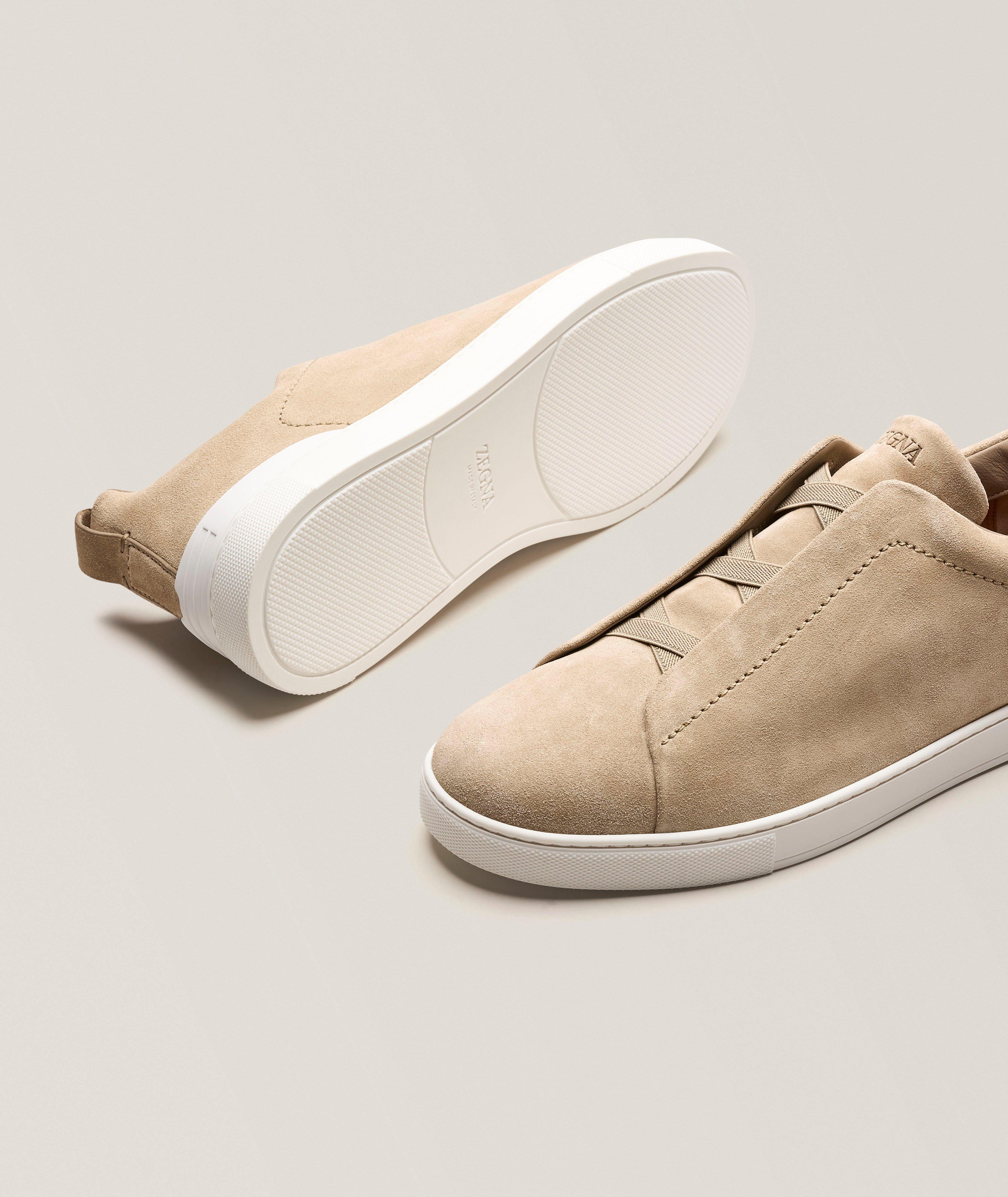 Triple Stitch Suede Sneakers image 3