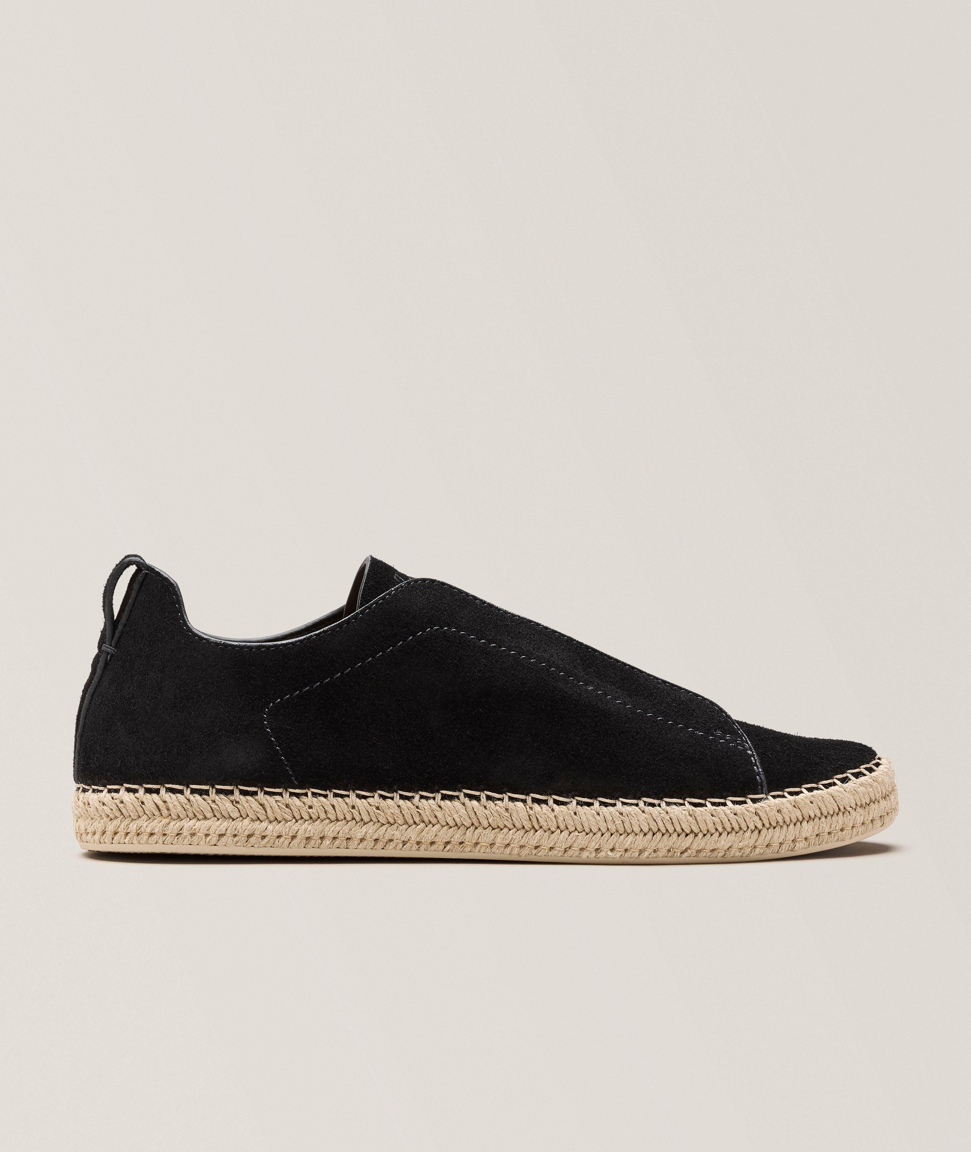 ZEGNA Triple Stitch Suede Espadrilles | Sneakers | Harry Rosen