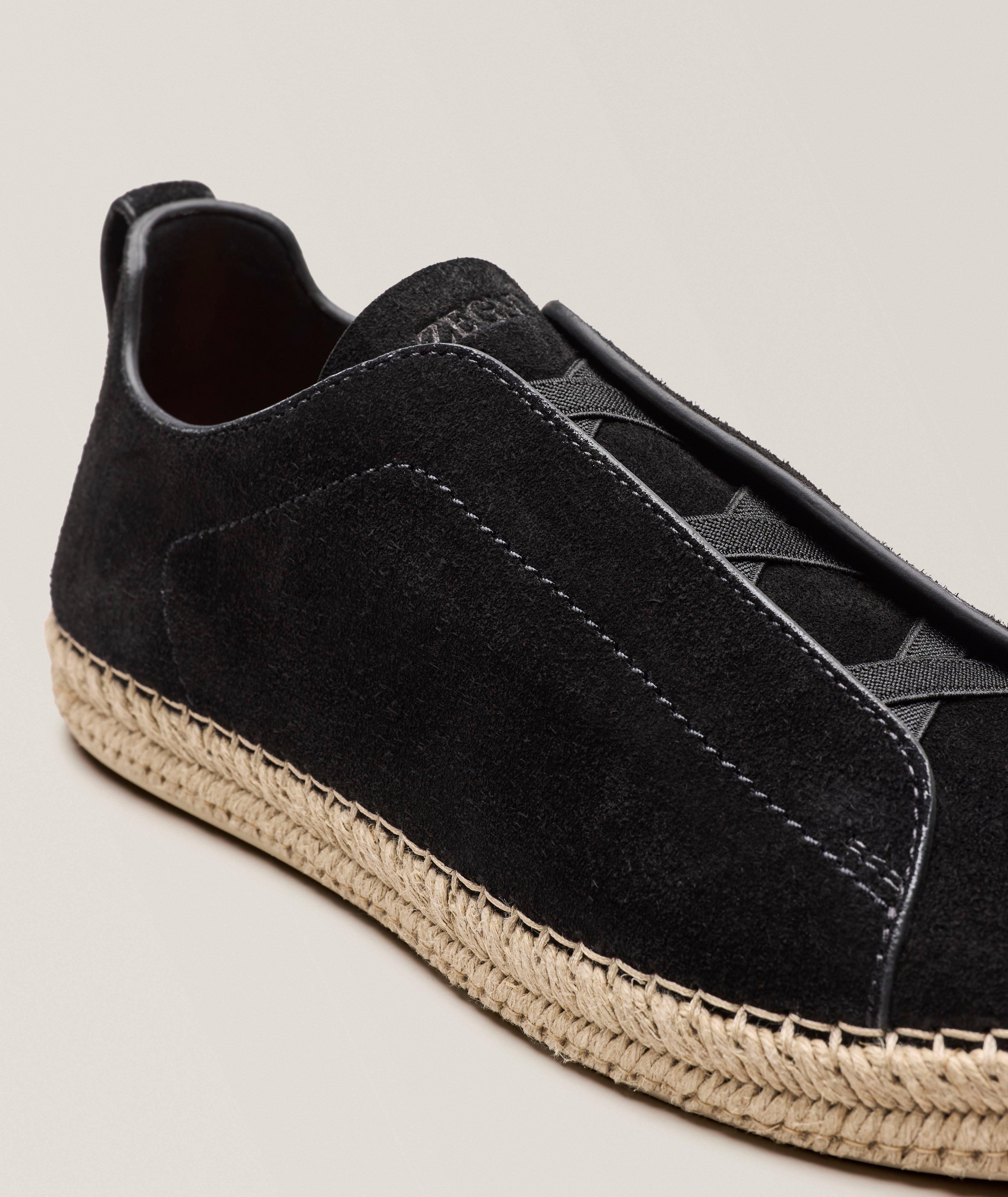 ZEGNA Triple Stitch Suede Espadrilles | Sneakers | Harry Rosen