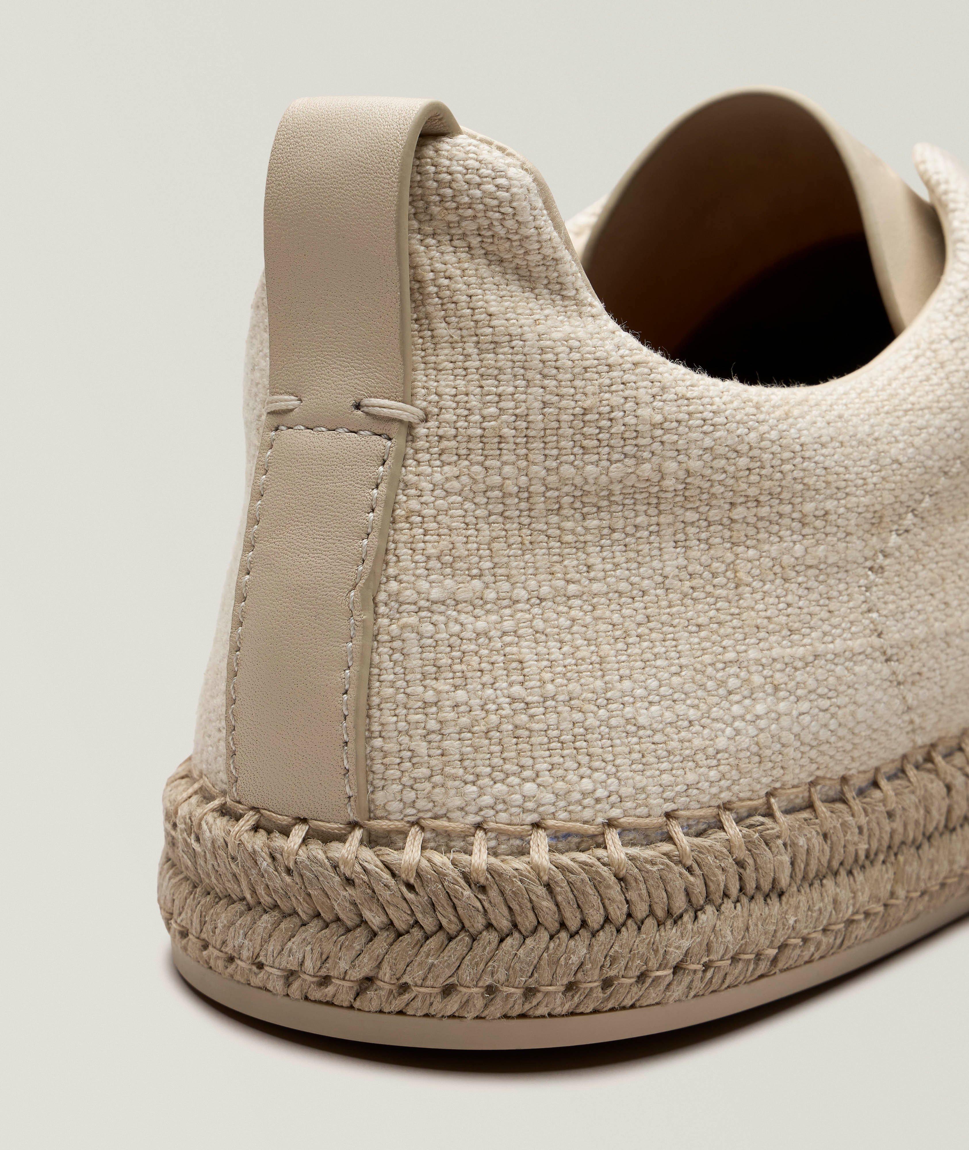 Triple Stitch Linen-Blend Espadrilles image 2