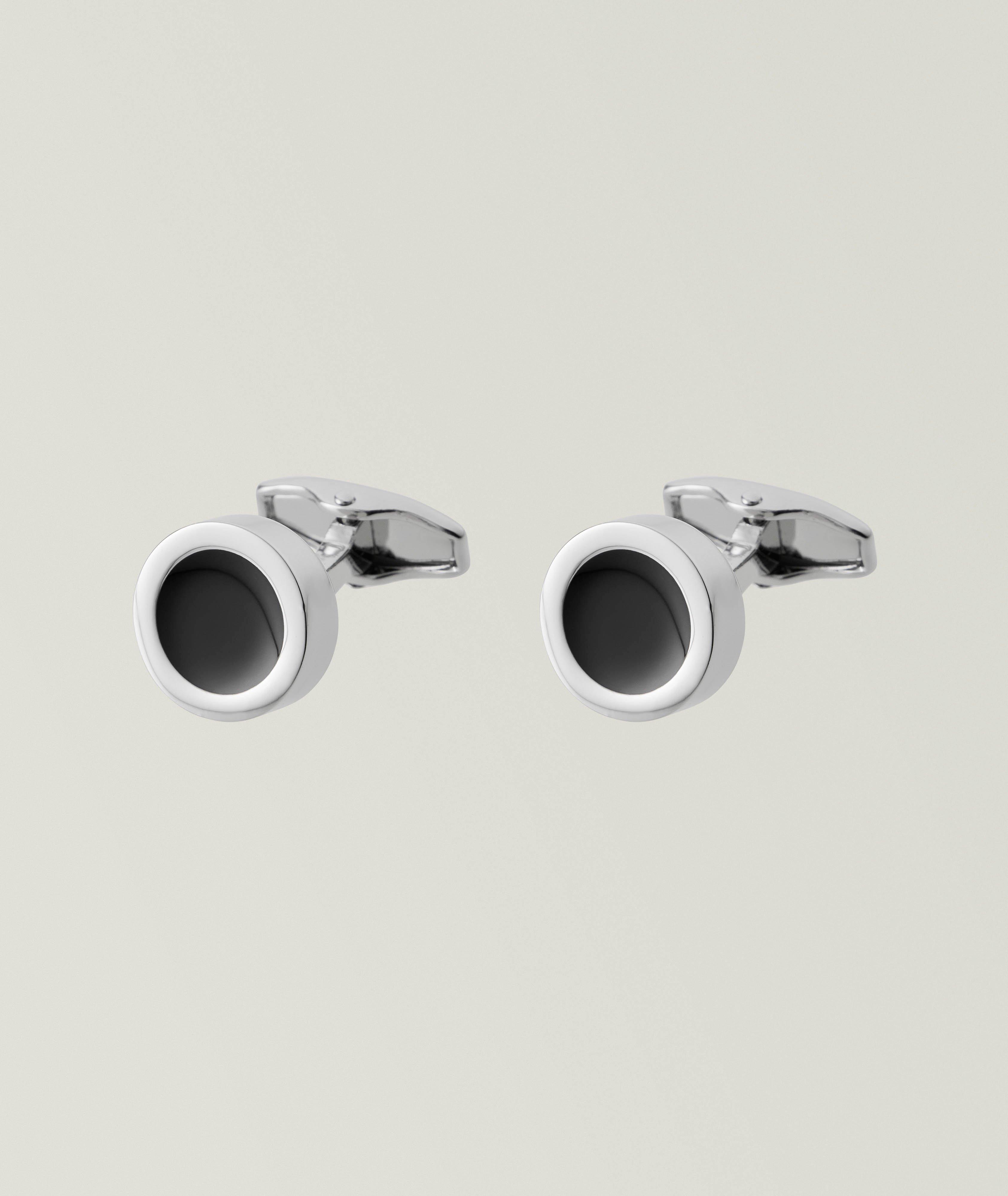 Harold Round Onyx Cufflinks