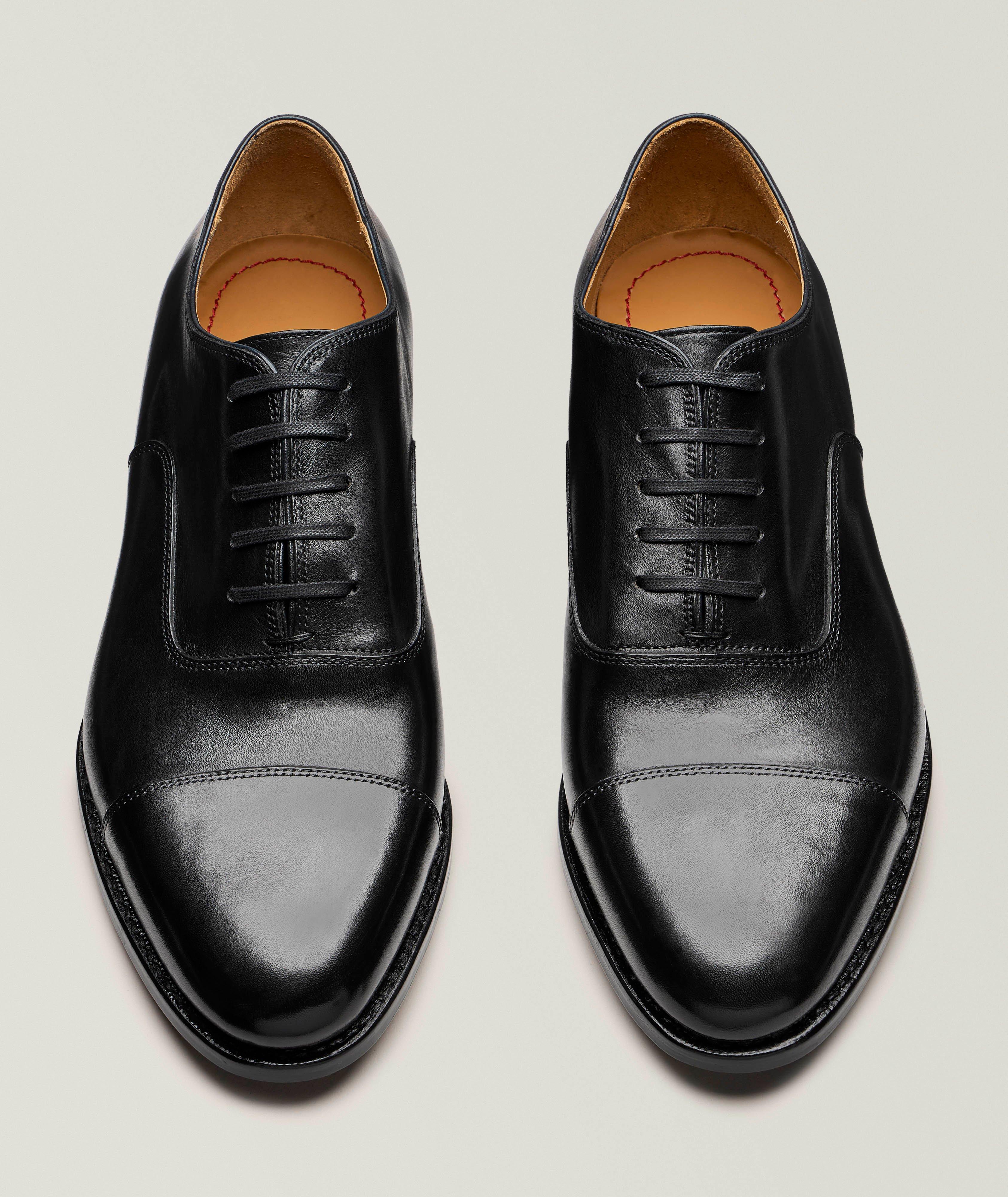 Leather Cap-Toe Oxfords image 1