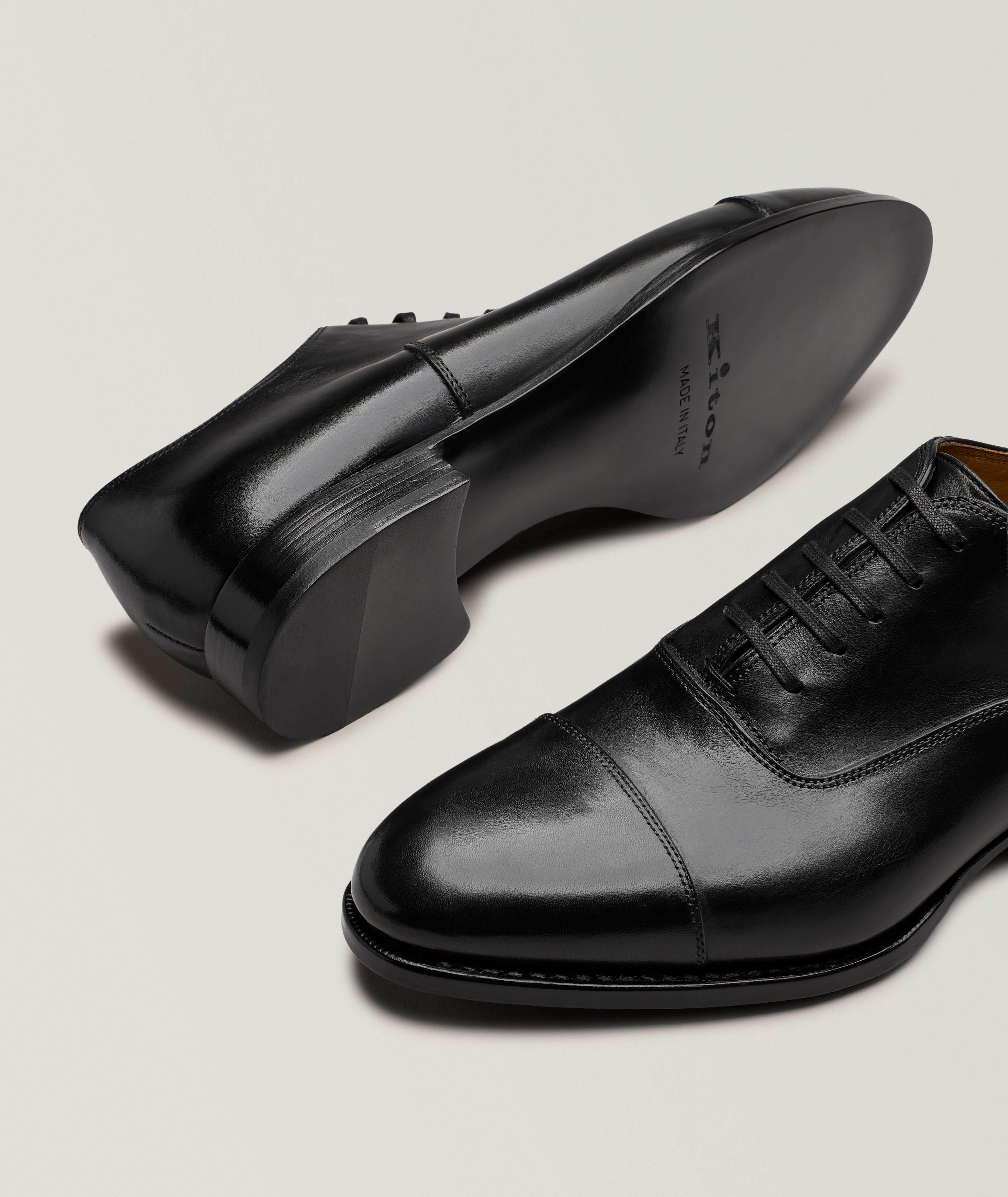 Leather Cap-Toe Oxfords image 3