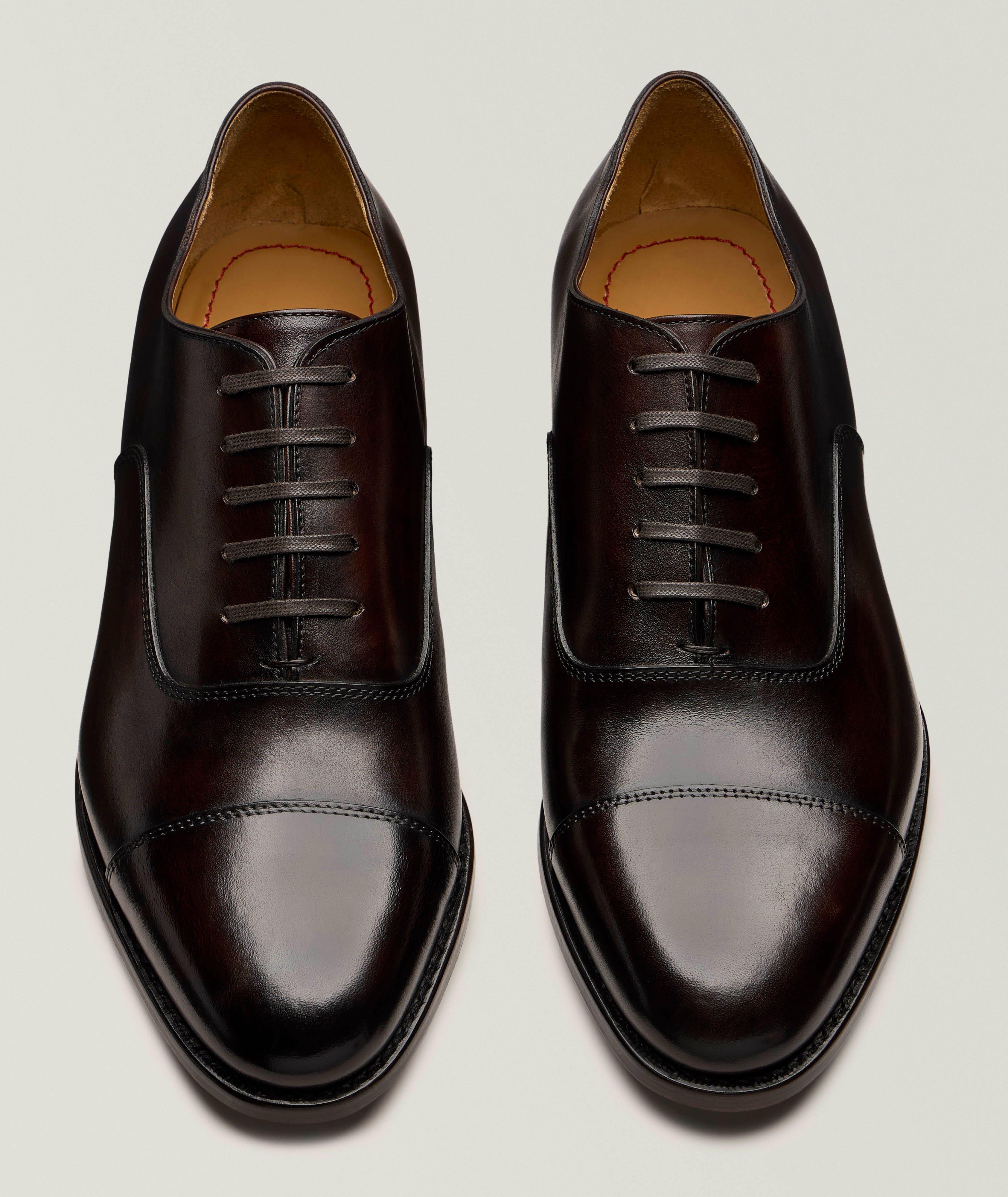 Leather Cap-Toe Oxfords image 1