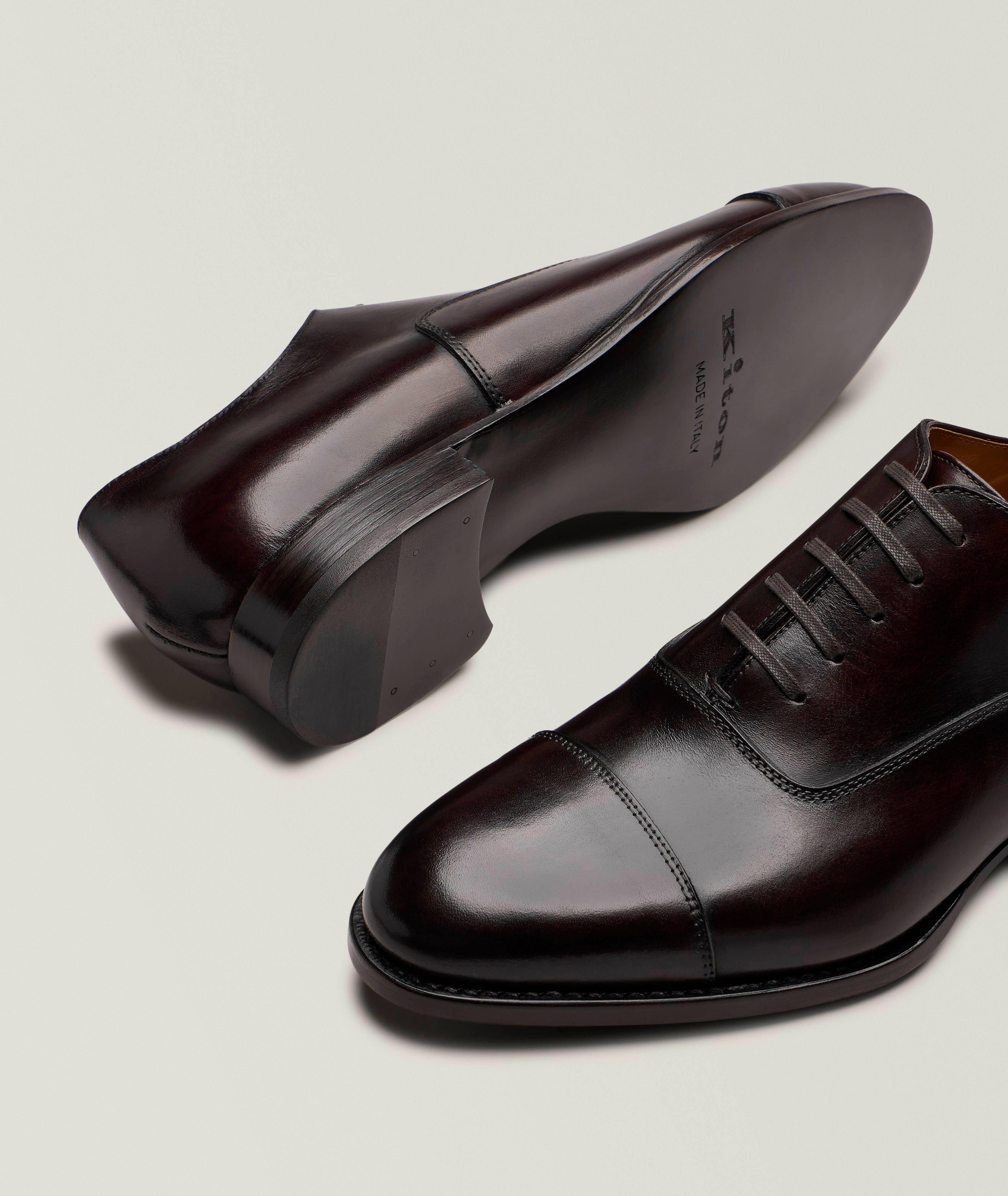 Leather Cap-Toe Oxfords image 3