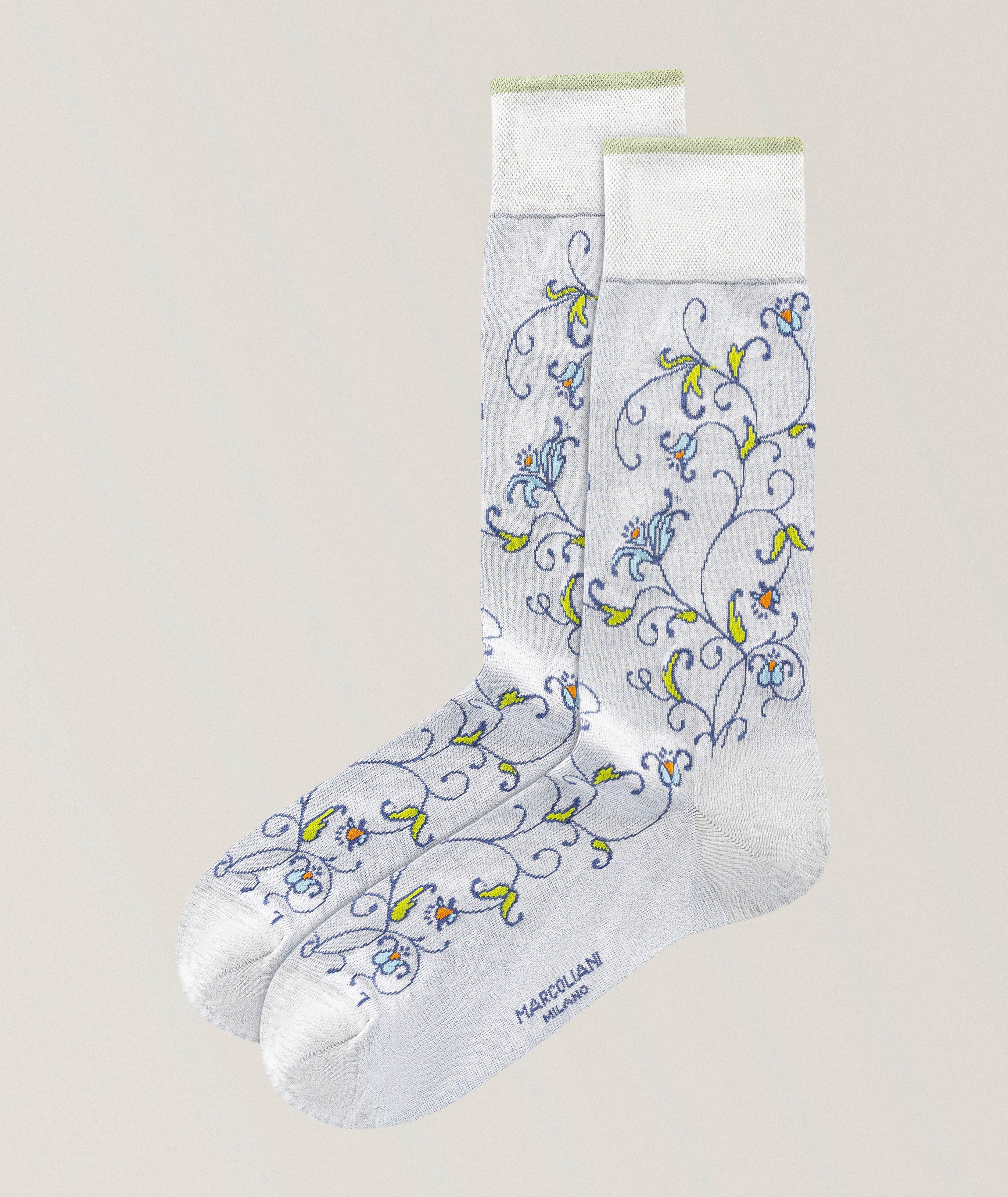 Marcoliani Kalee Flower Fresh of Modal Dress Socks 