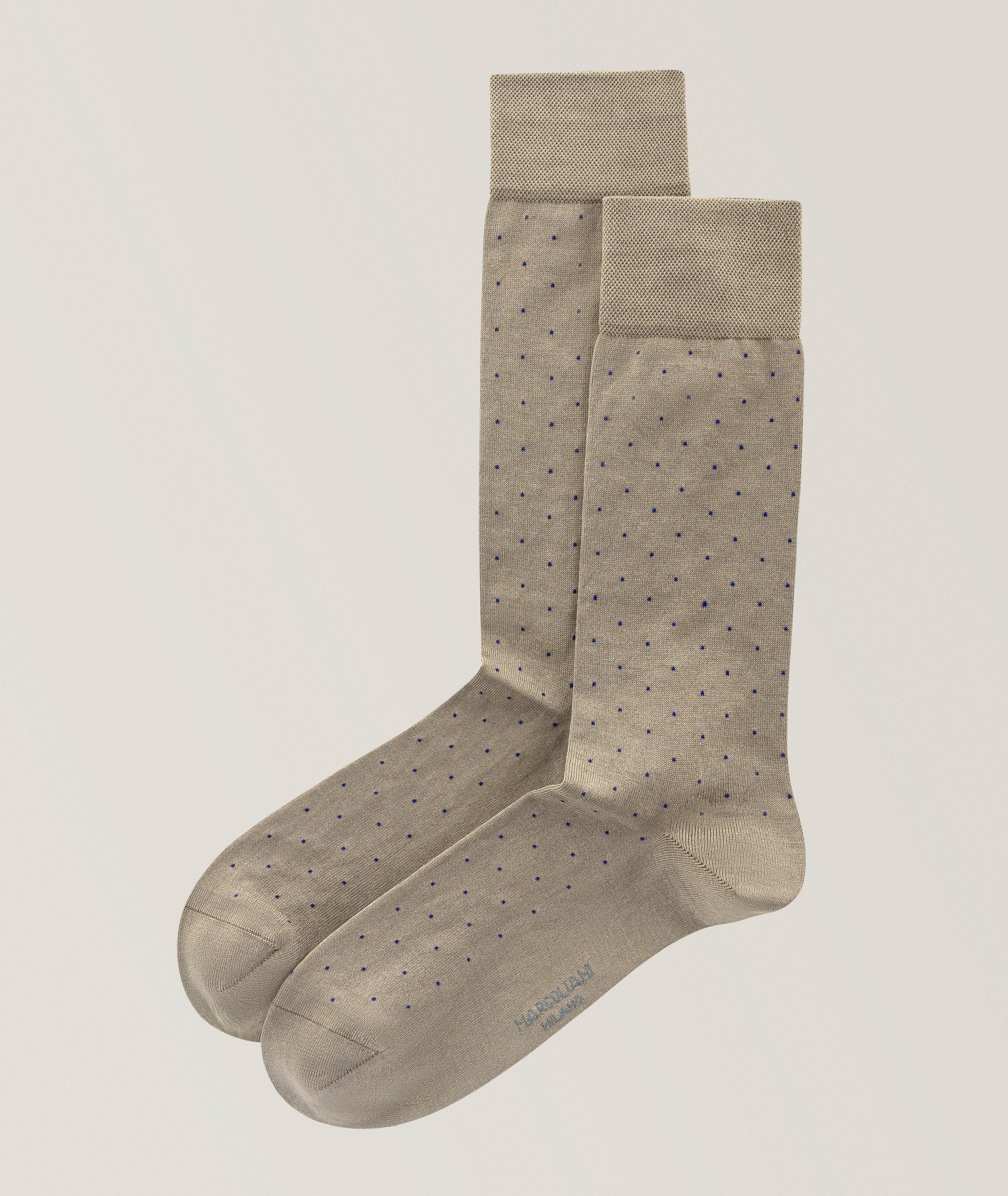 Marcoliani Pin Pima Cotton-Blend Socks