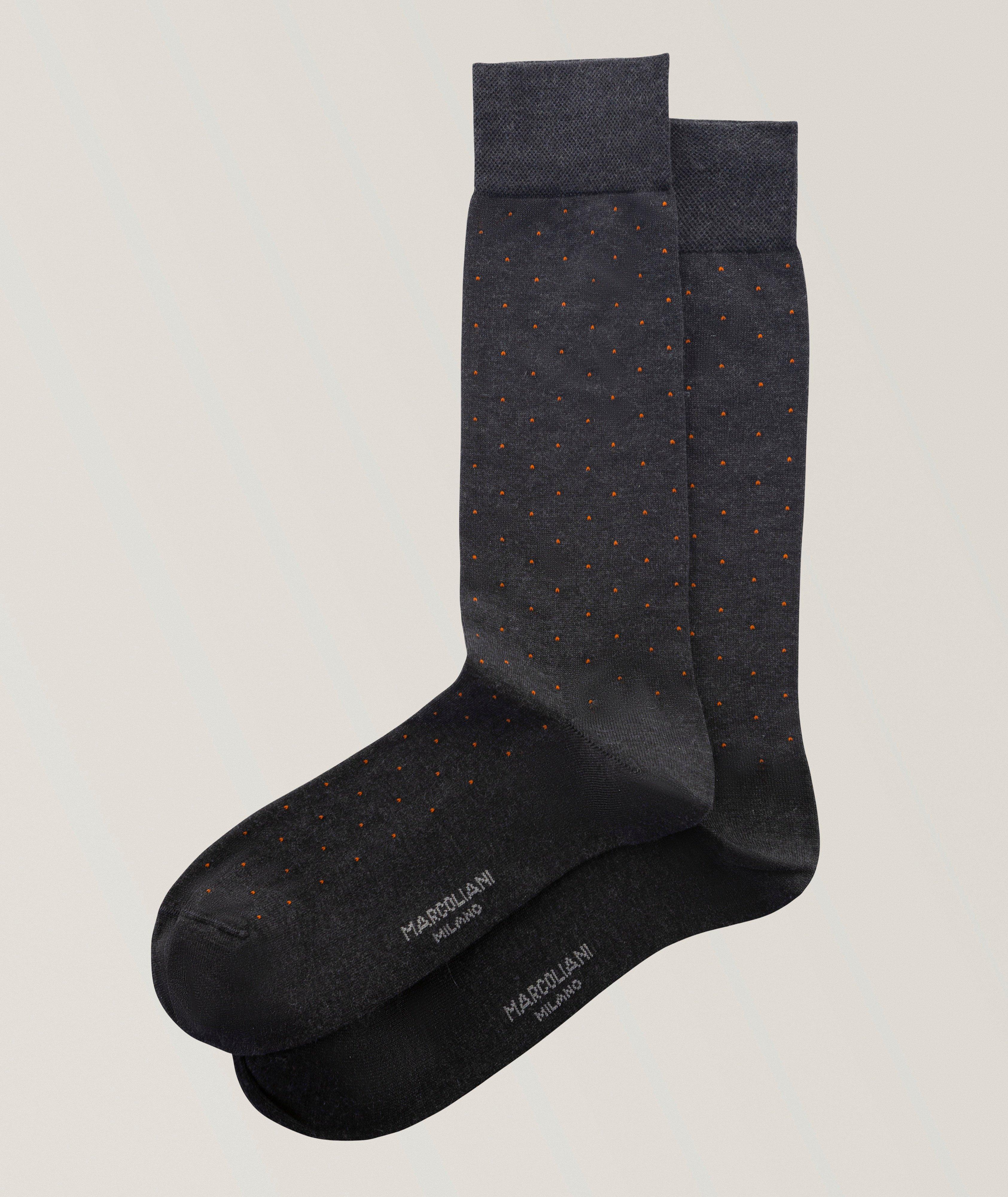 Marcoliani Chaussettes coton-mélange pima épingle