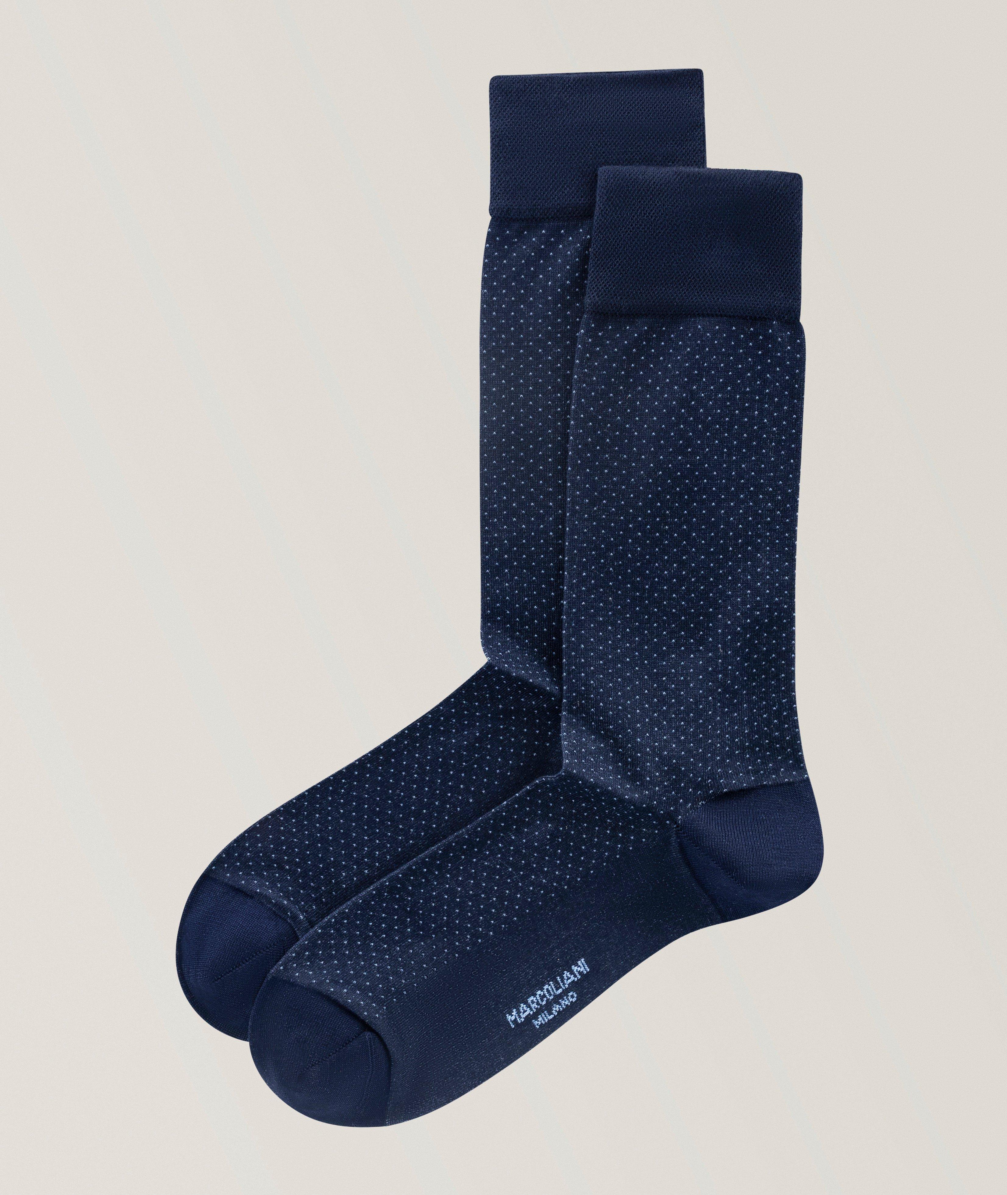 Marcoliani Micro-Pindot Fresh of Modal Dress Socks | Socks | Harry Rosen