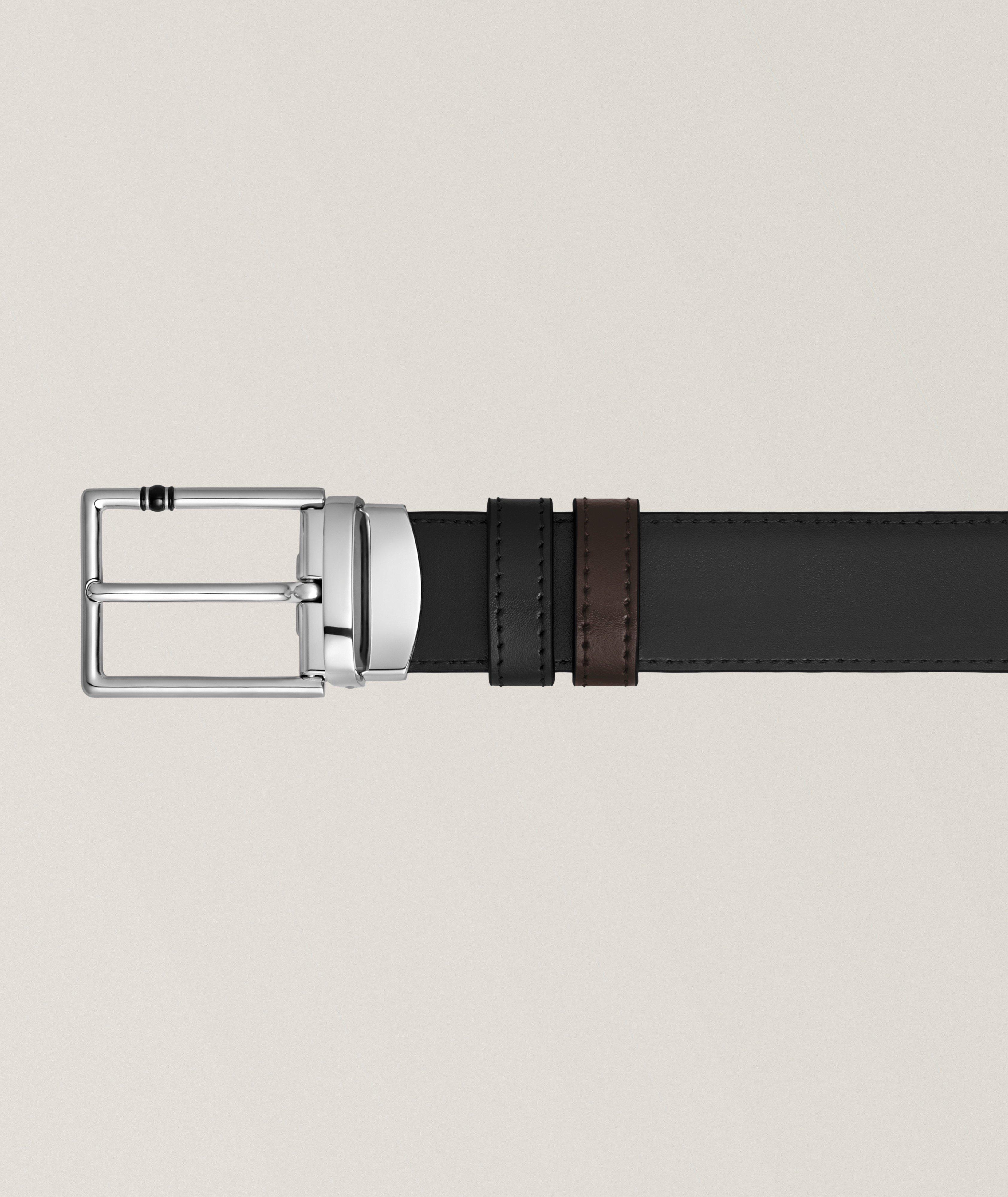 Reversible Grained Leather Belt  image 1