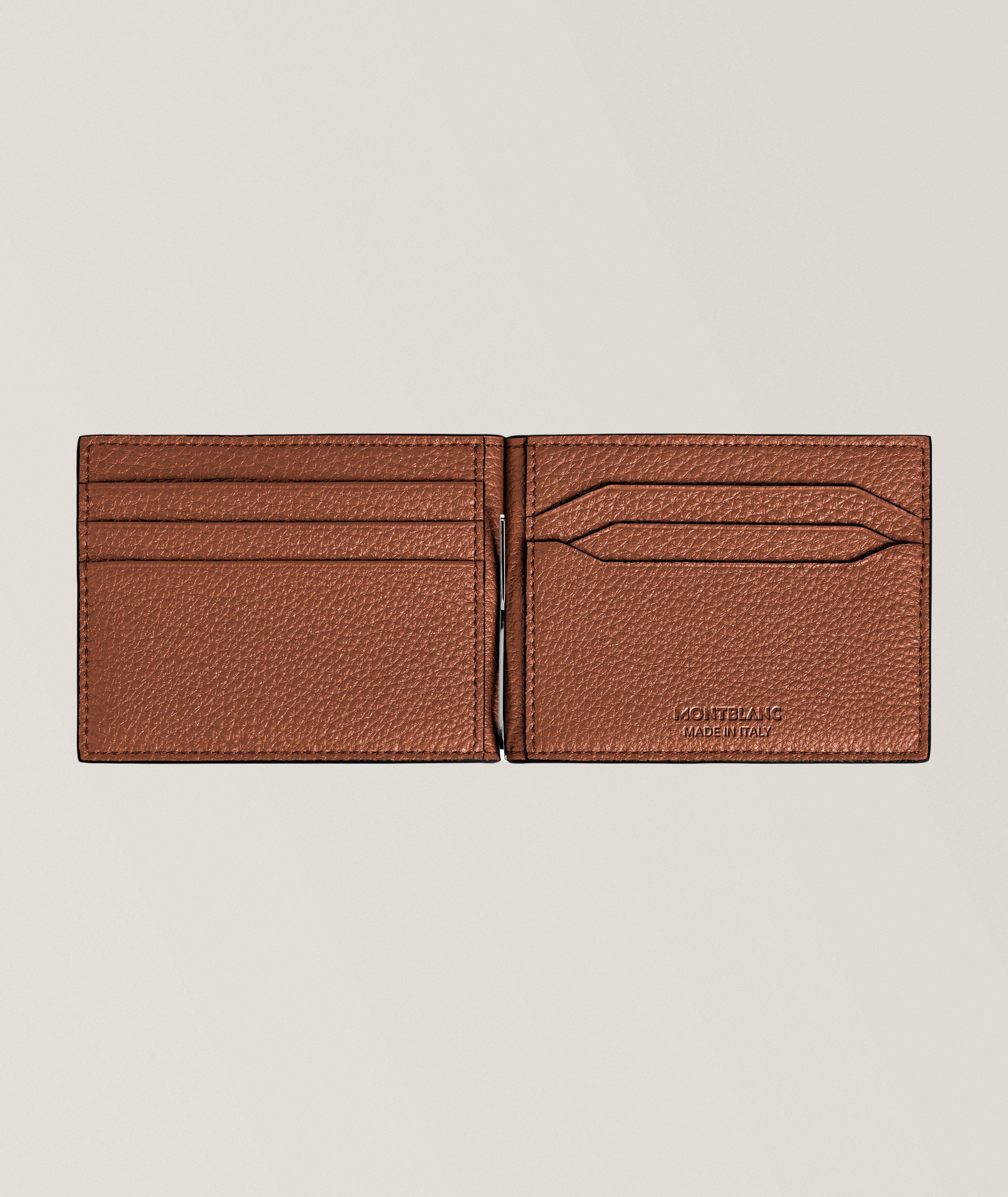 Grained Leather 8CC Money Clip Wallet image 2