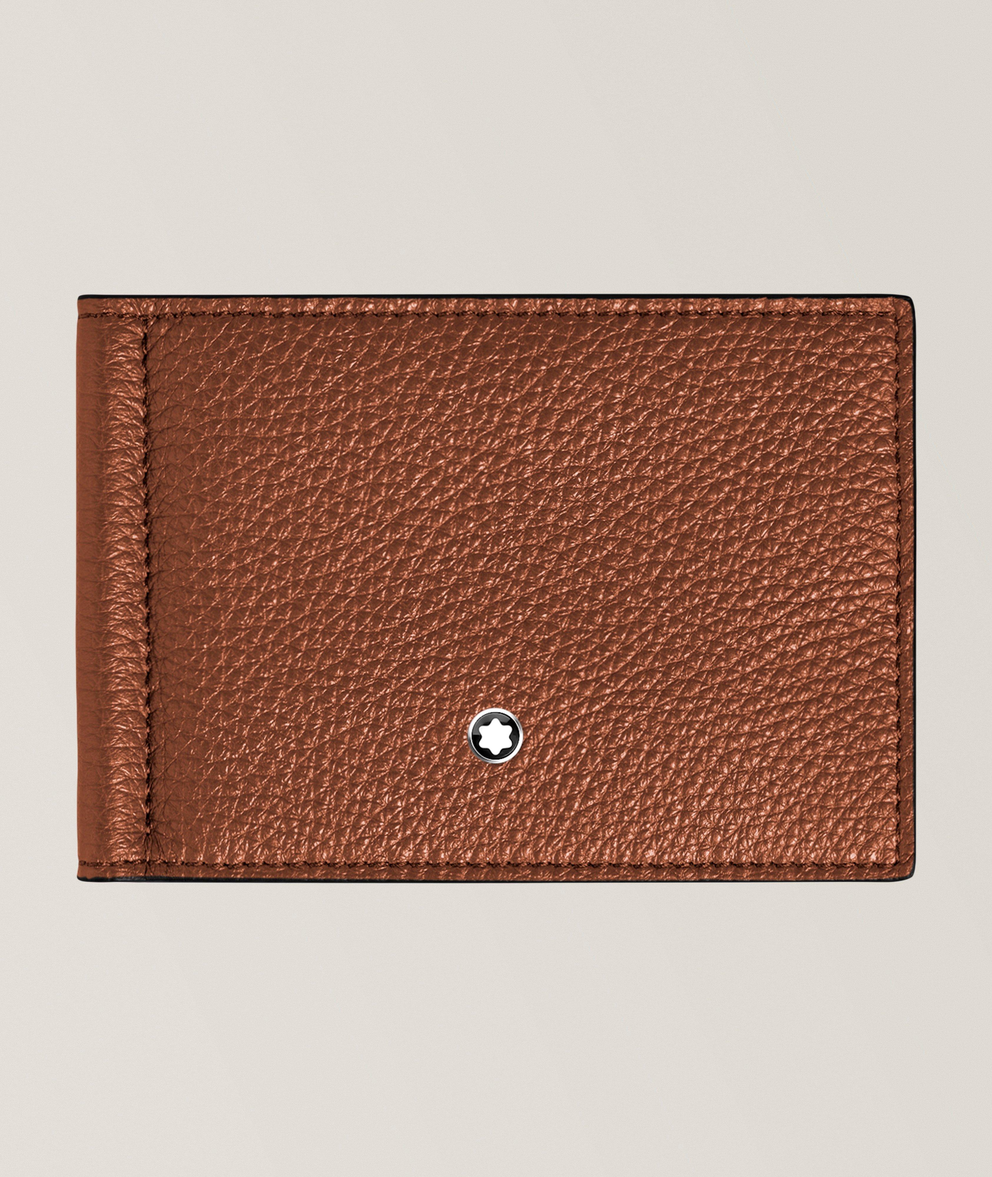 Grained Leather 8CC Money Clip Wallet image 0