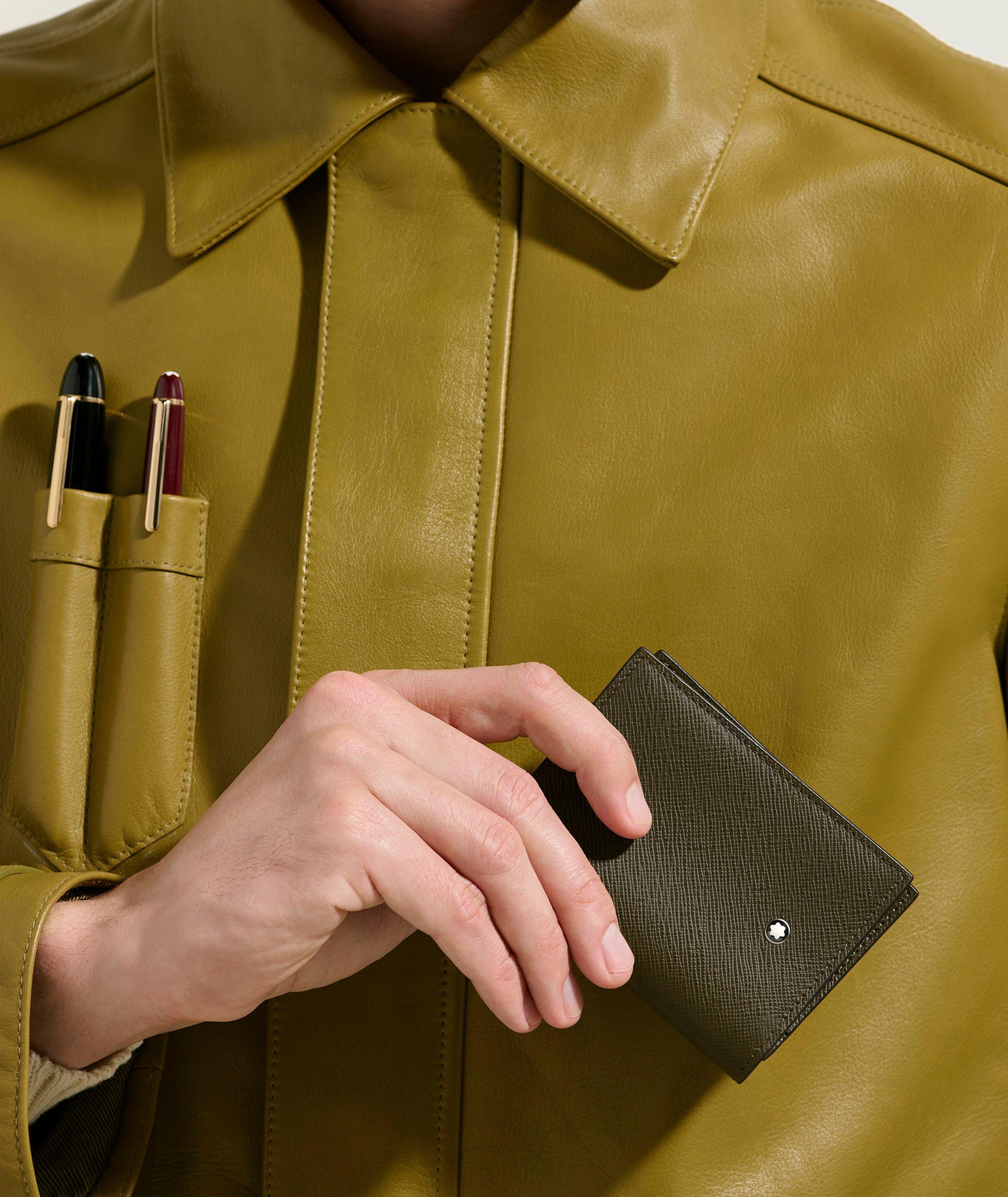 Grained Leather 4CC Cardholder image 5