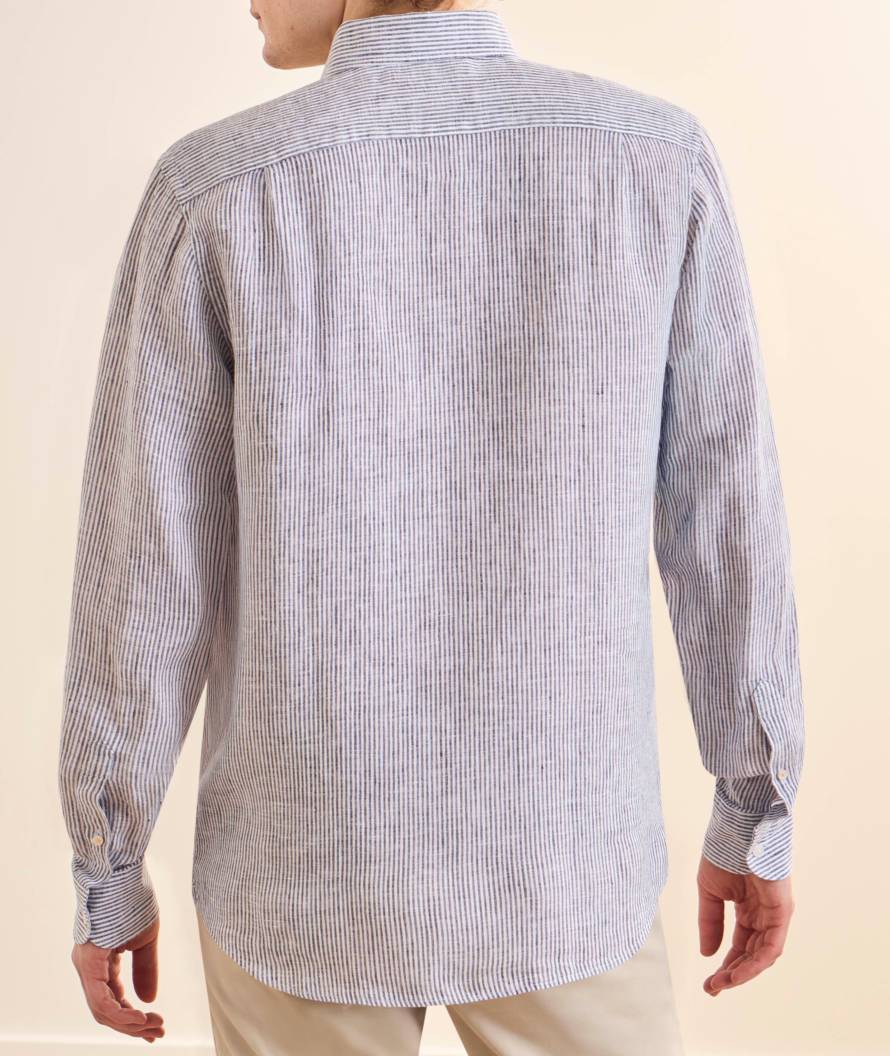 Morgan Striped Linen Shirt	 image 2