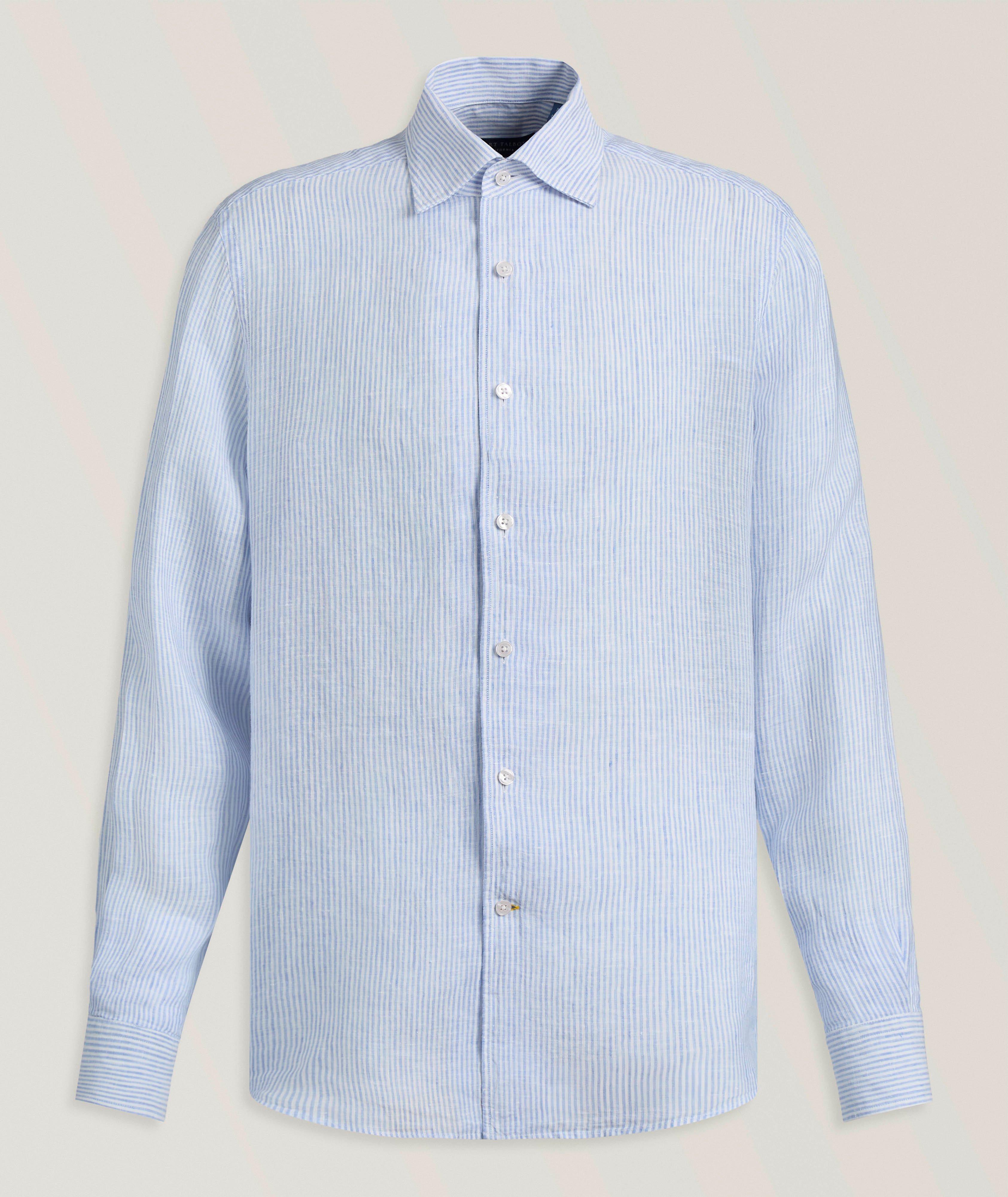 Robert Talbott Morgan Striped Linen Shirt