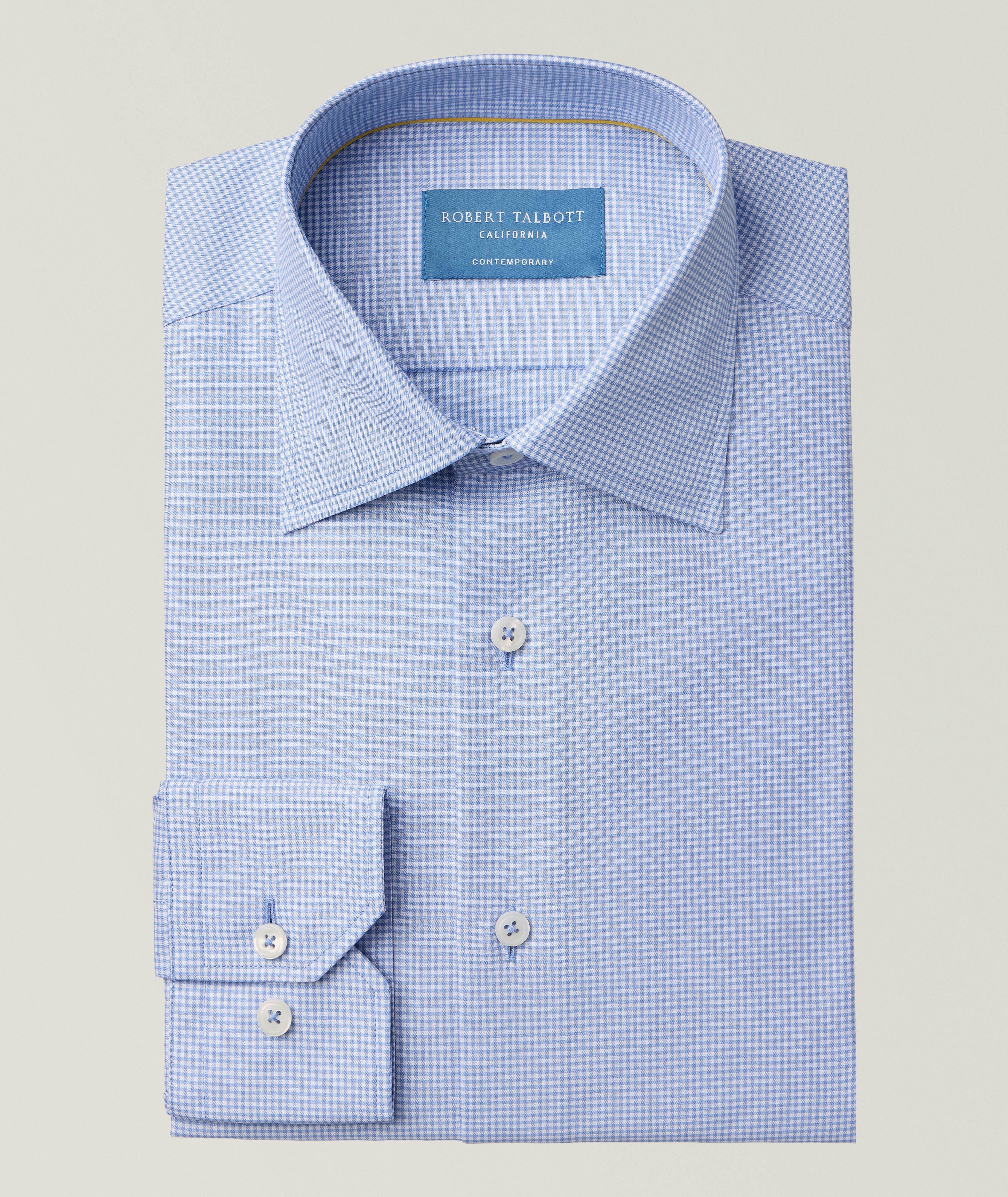 Robert Talbott Reynolds Mini-Check Cotton Dress Shirt