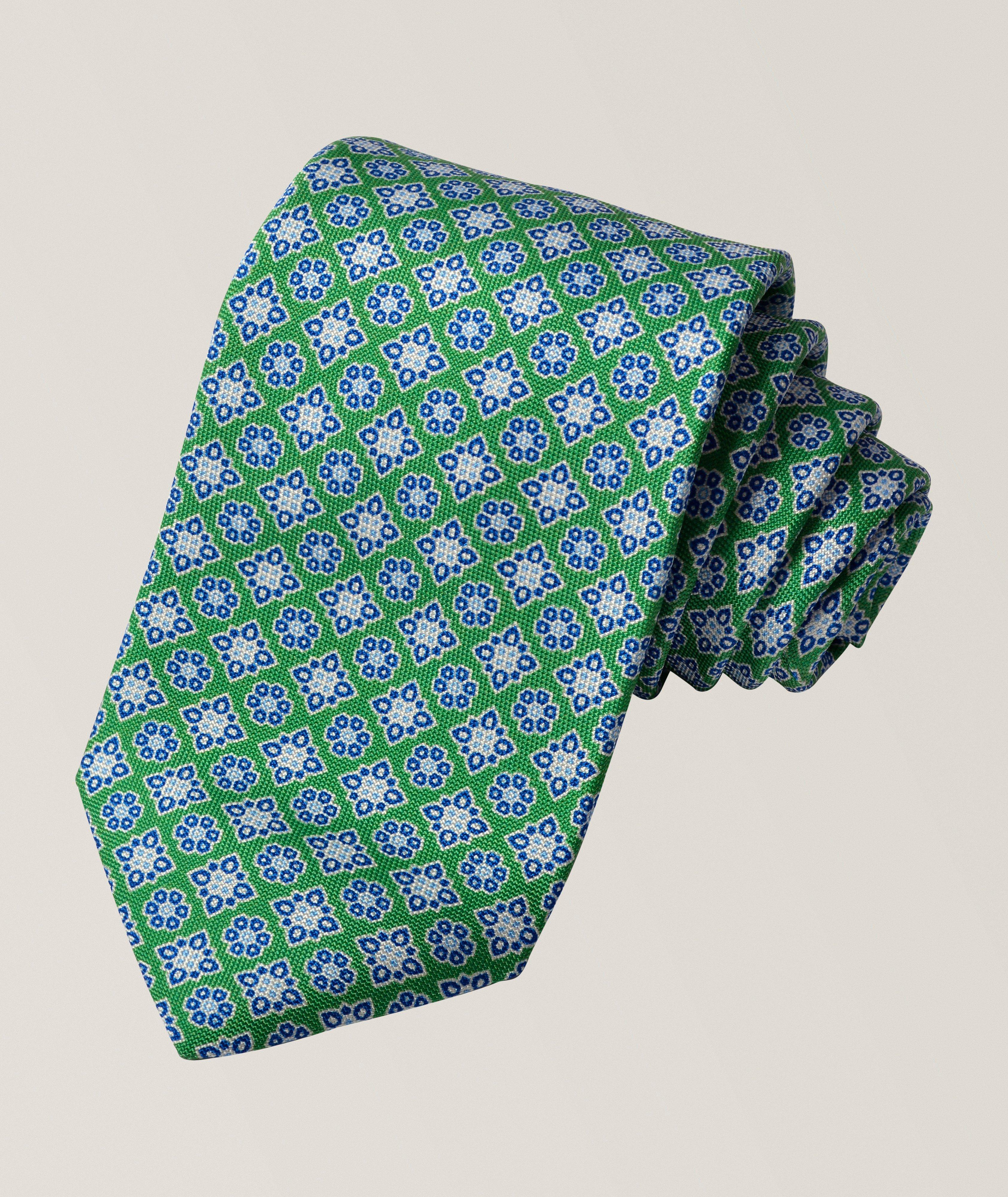 Micro-Medallion Silk Tie image 0