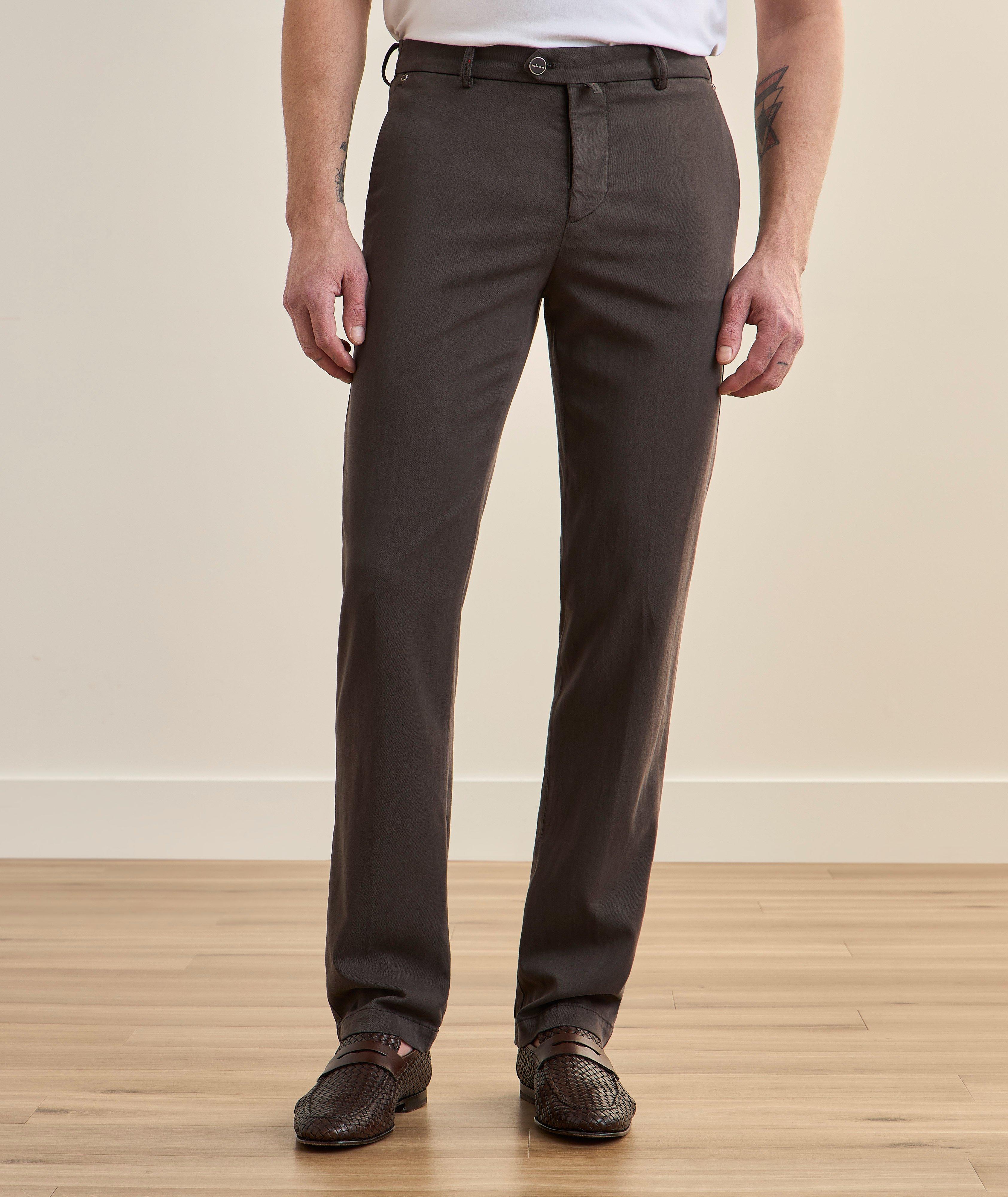 Stretch-Lyocell Straight-Leg Pants image 1