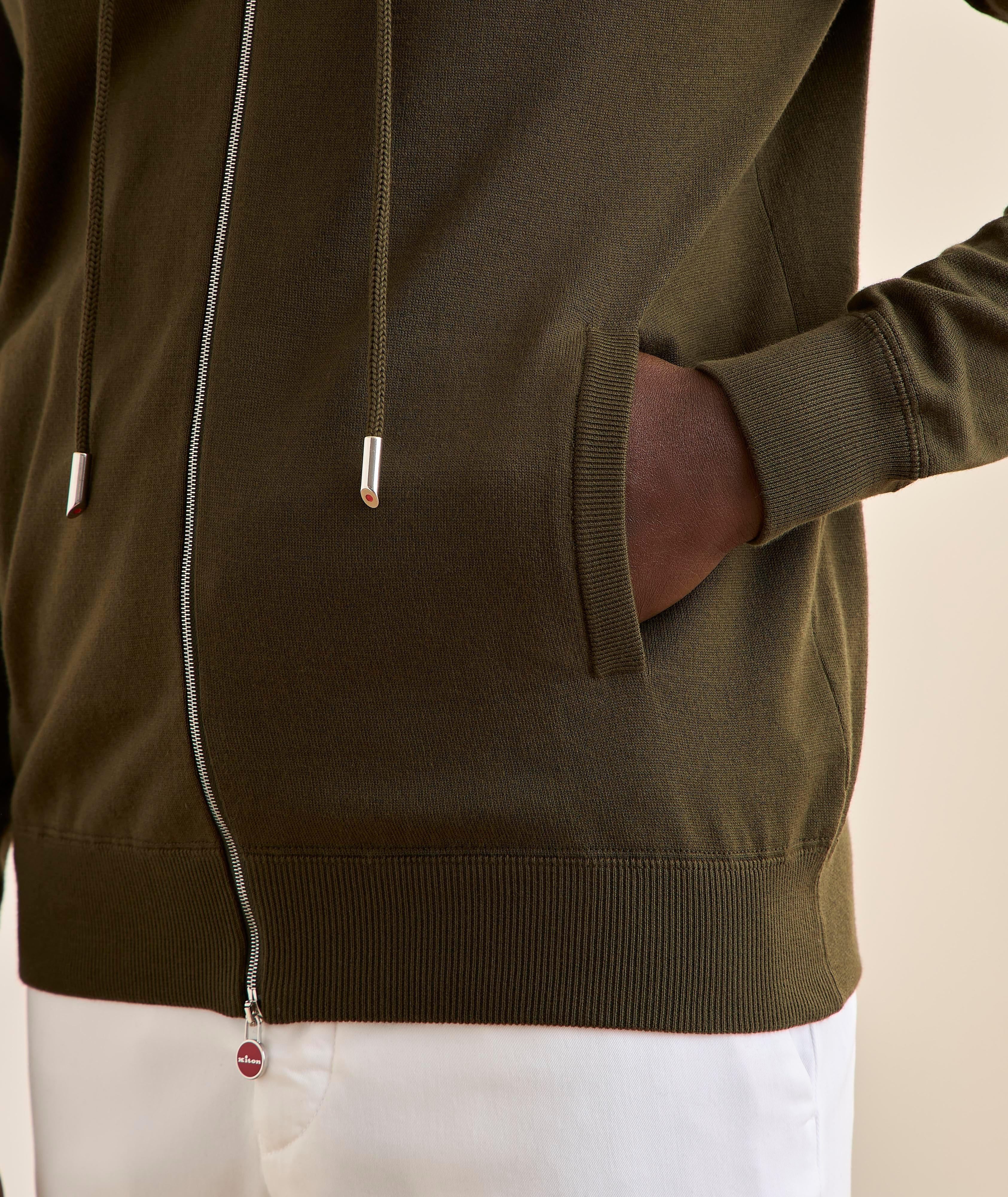 Pull à capuche coton tricot image 4