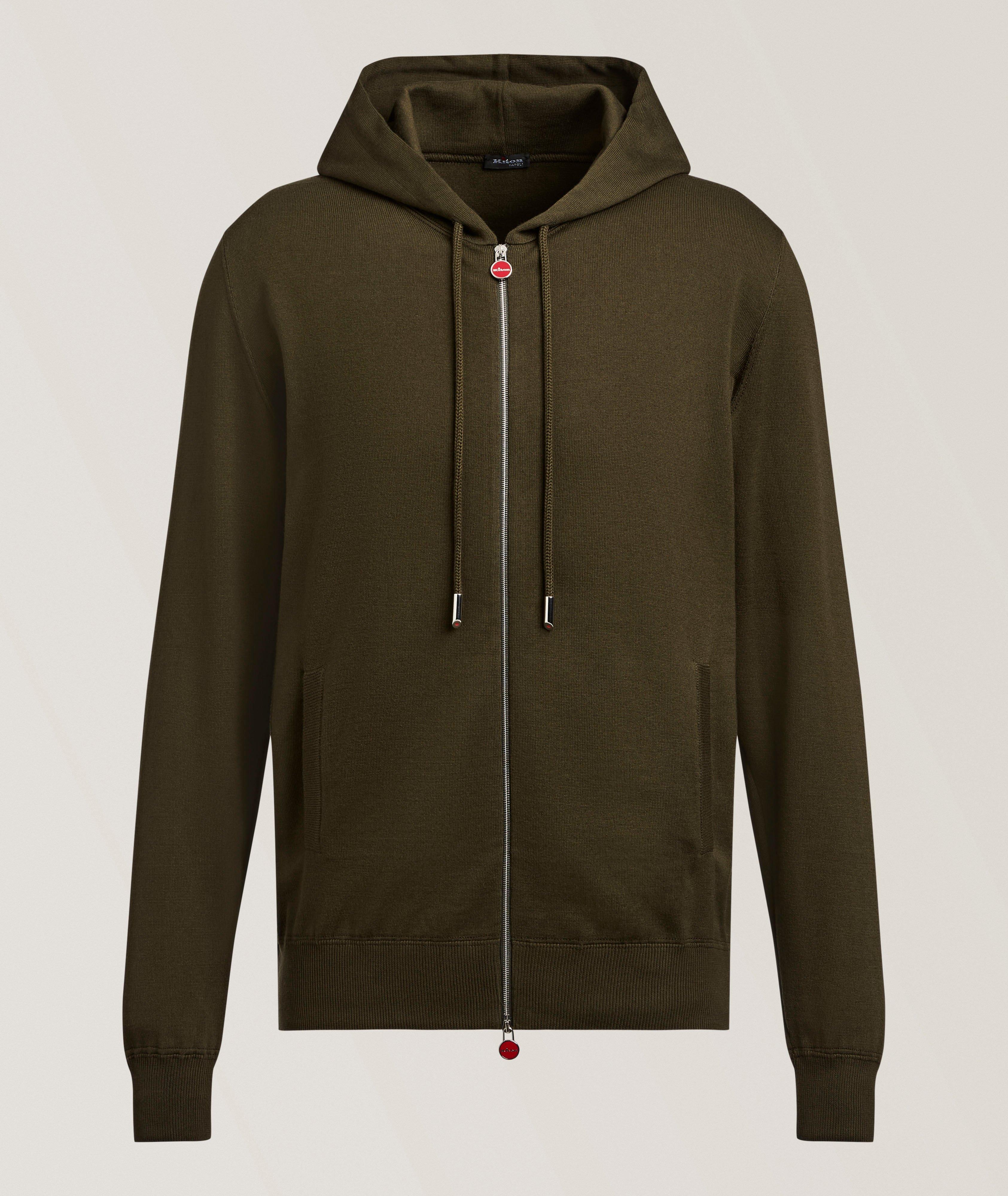 Pull à capuche coton tricot image 0