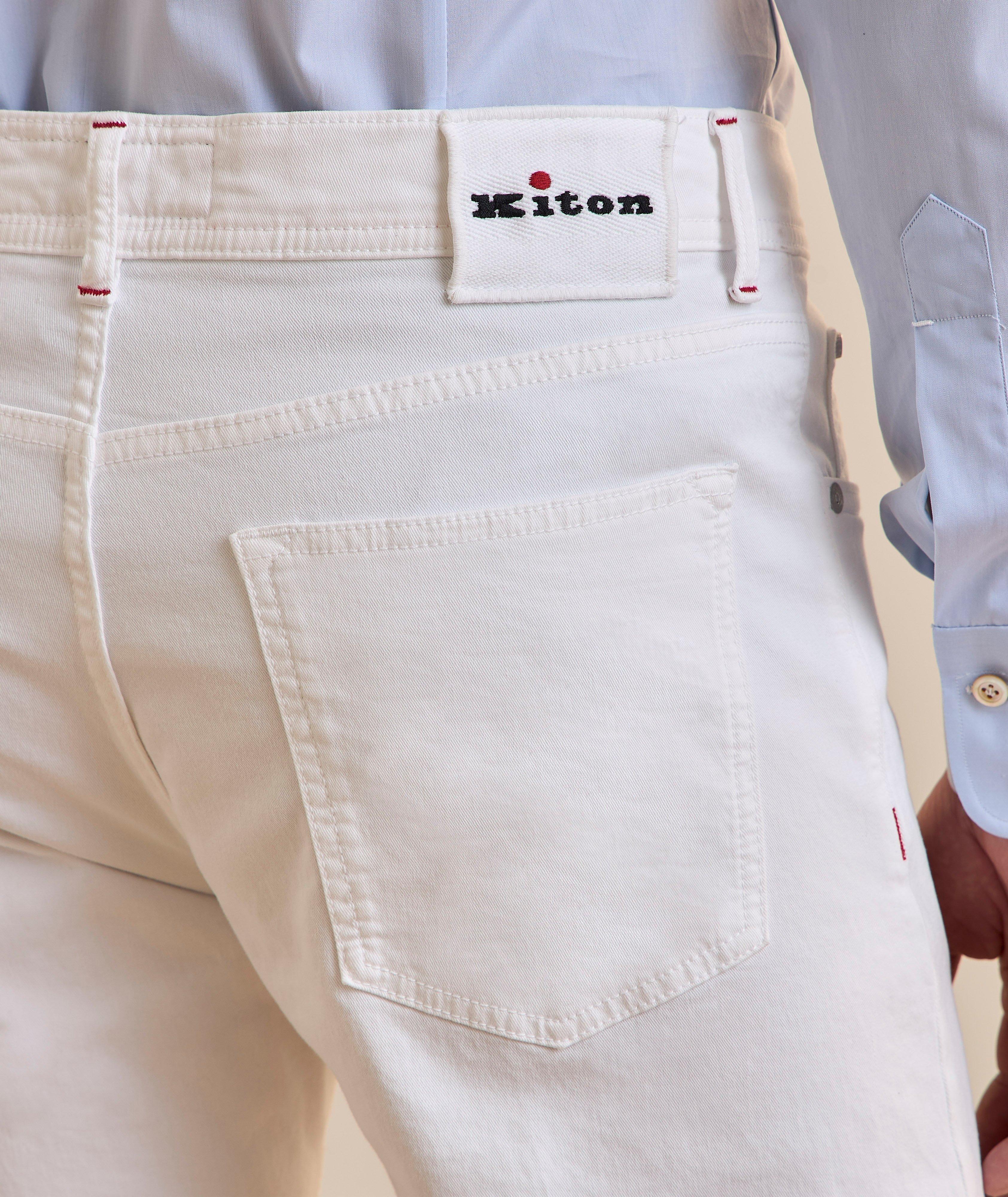 Five-Pocket Stretch-Cotton Pants image 3