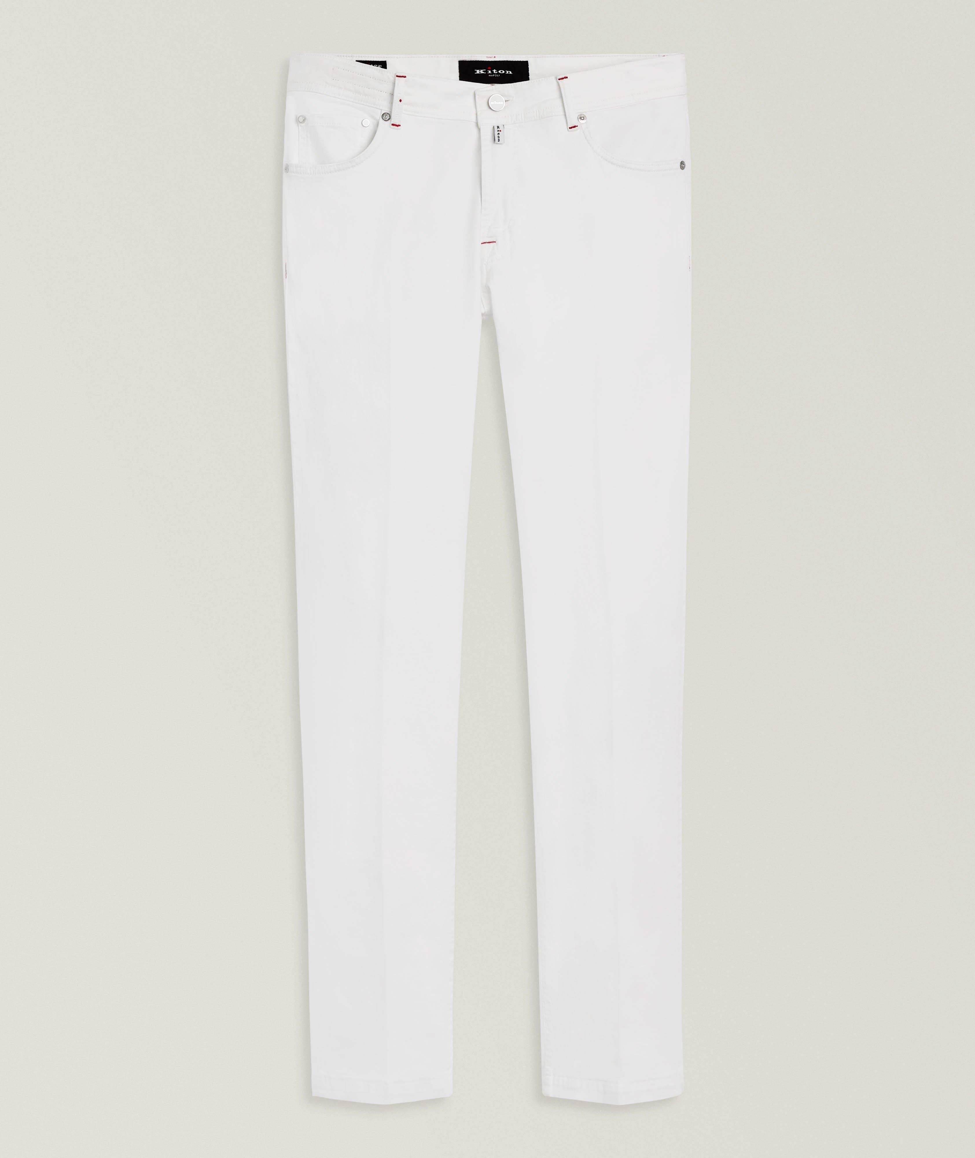 Five-Pocket Stretch-Cotton Pants image 0