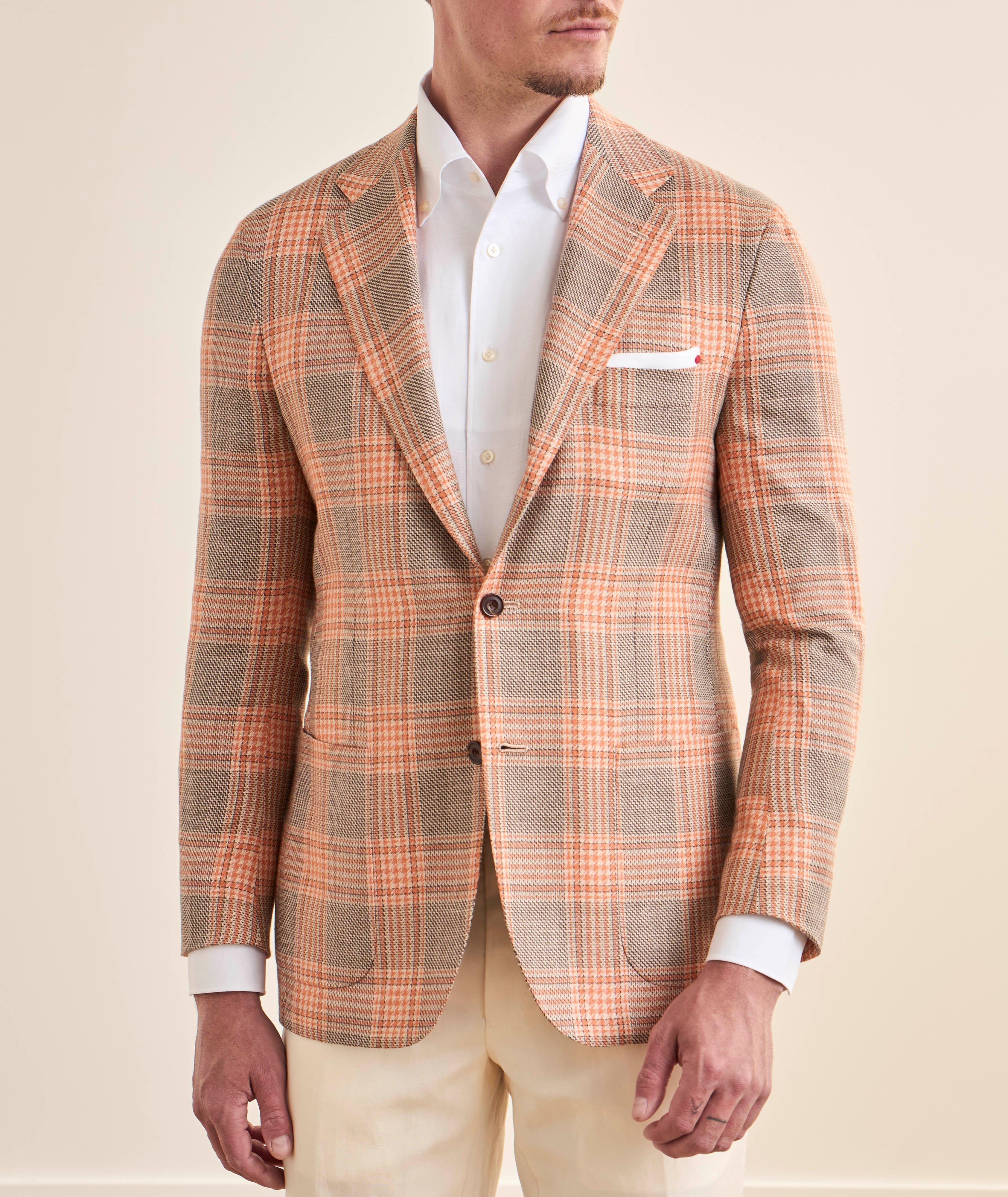 Plaid Cashmere-Blend Sport Jacket image 1