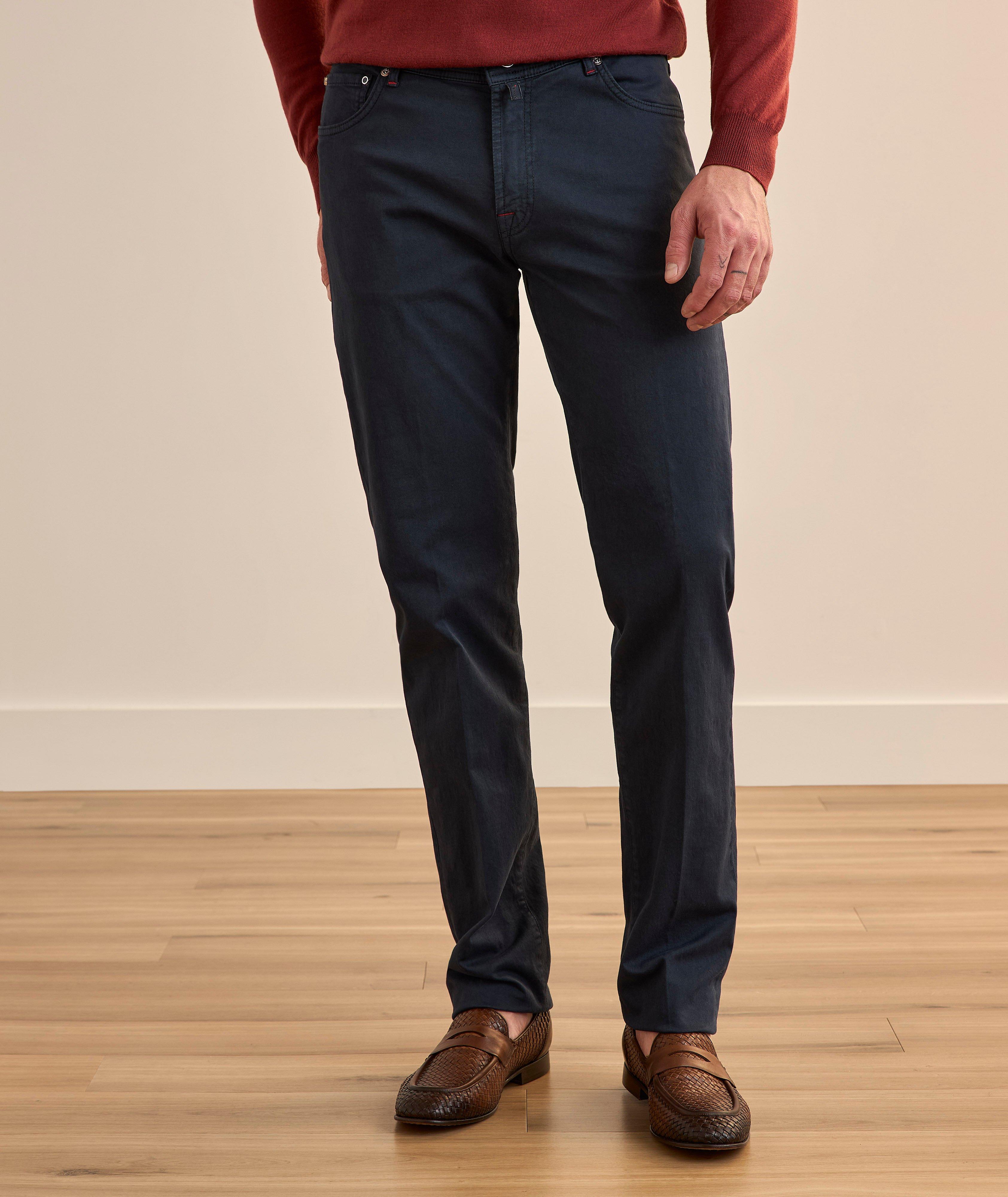 Five-Pocket Stretch-Cotton Pants image 1