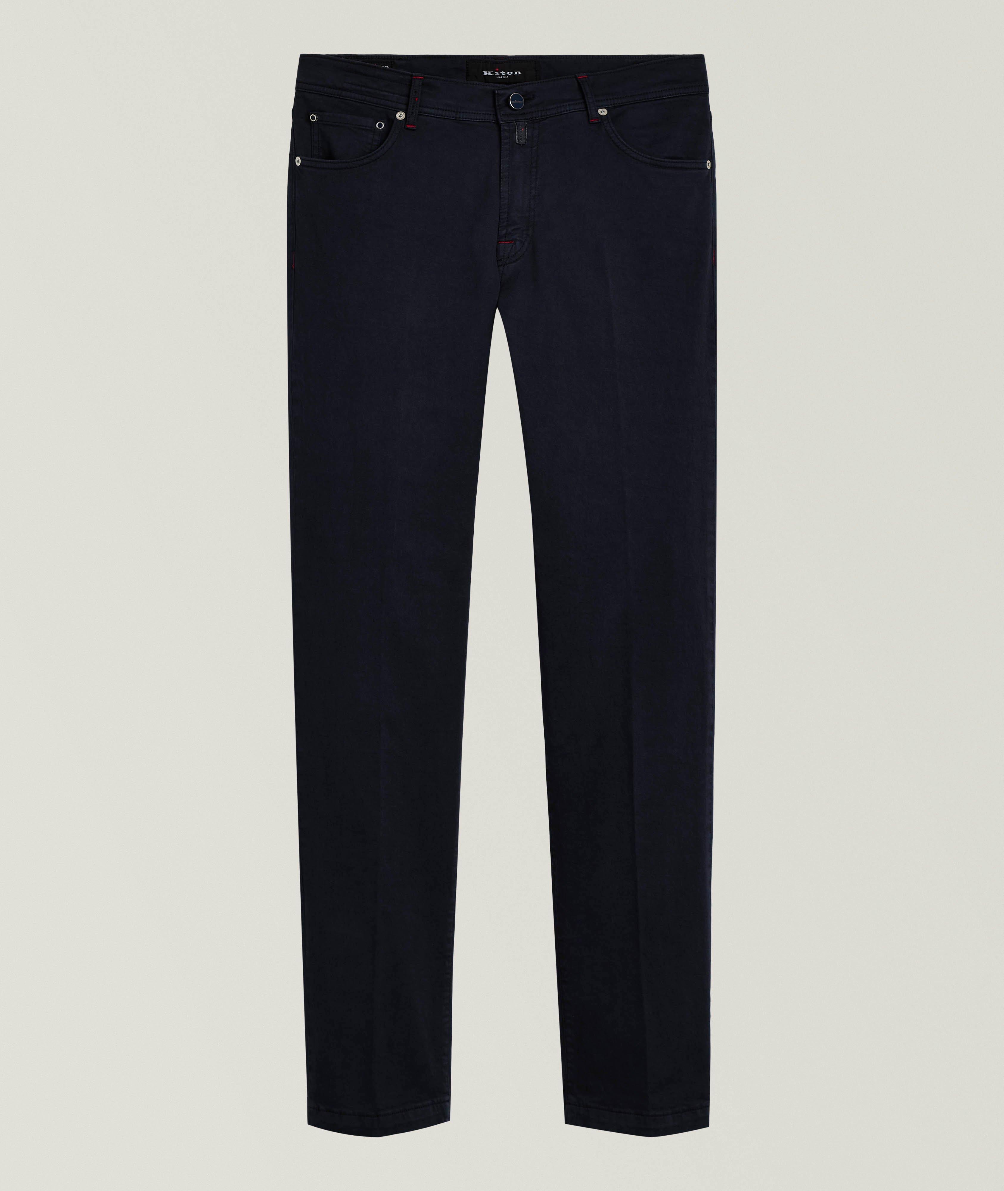 Five-Pocket Stretch-Cotton Pants image 0