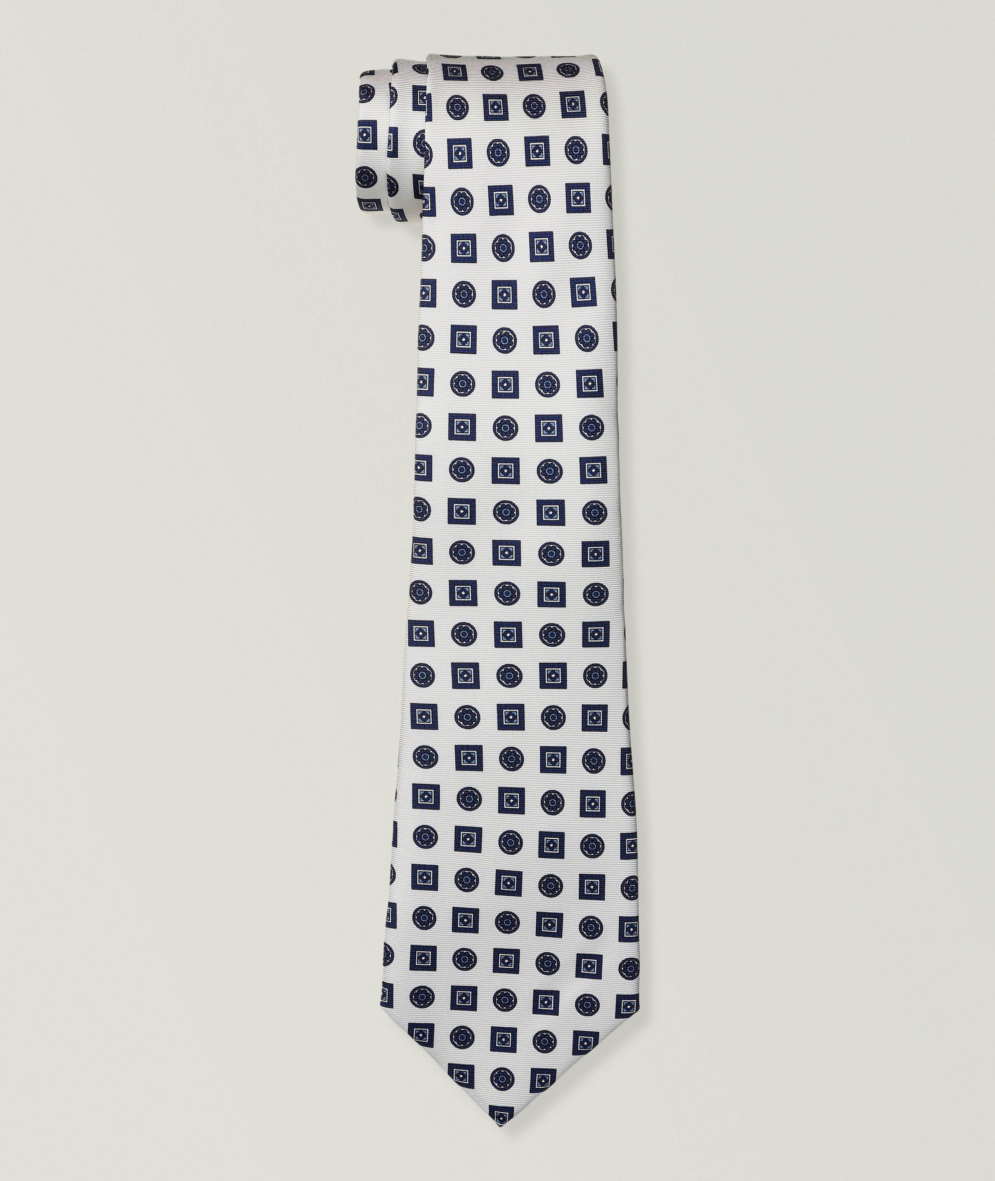 Kiton Geometric Silk Tie