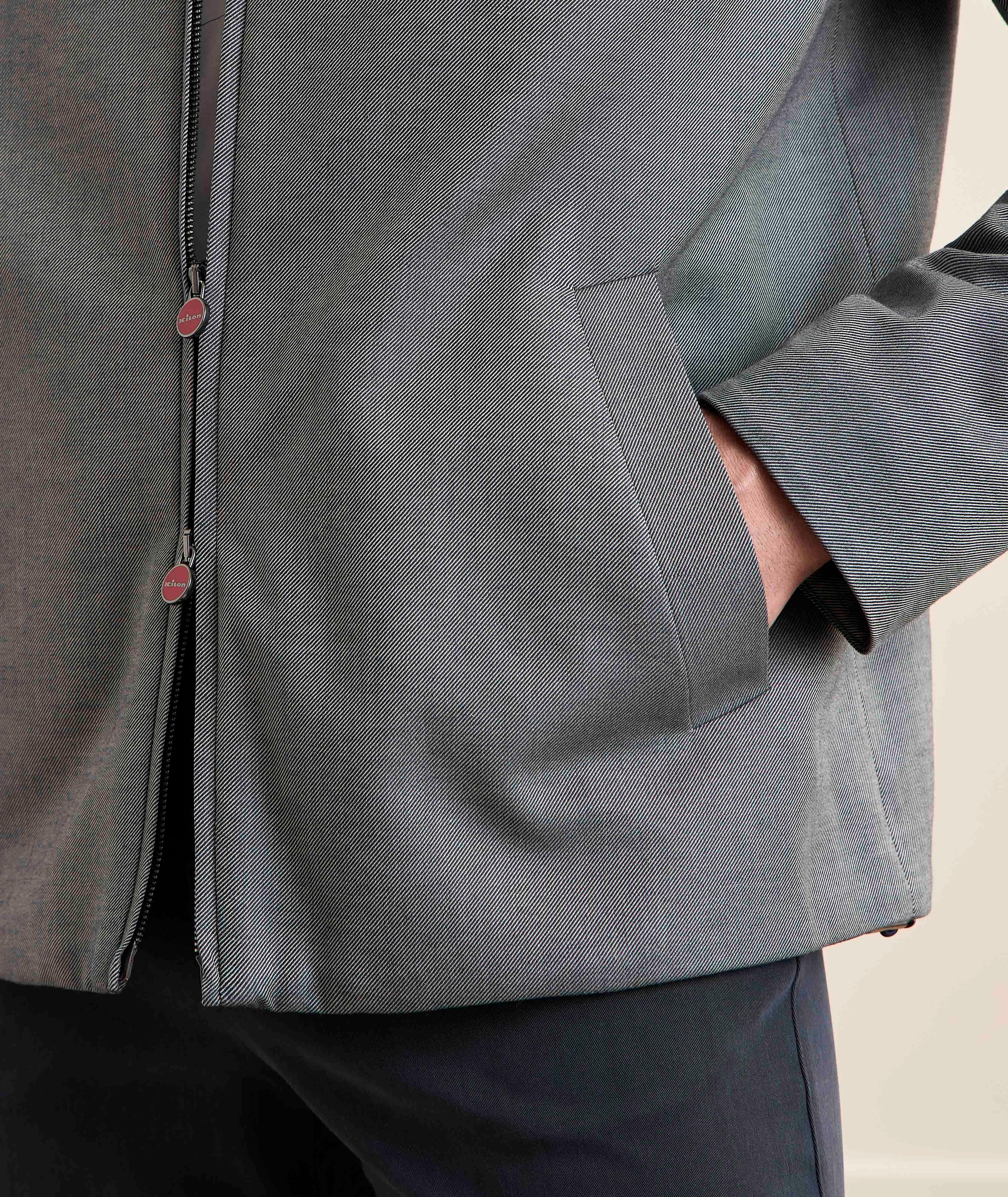 Padded Hooded Cotton Twill Coat image 3