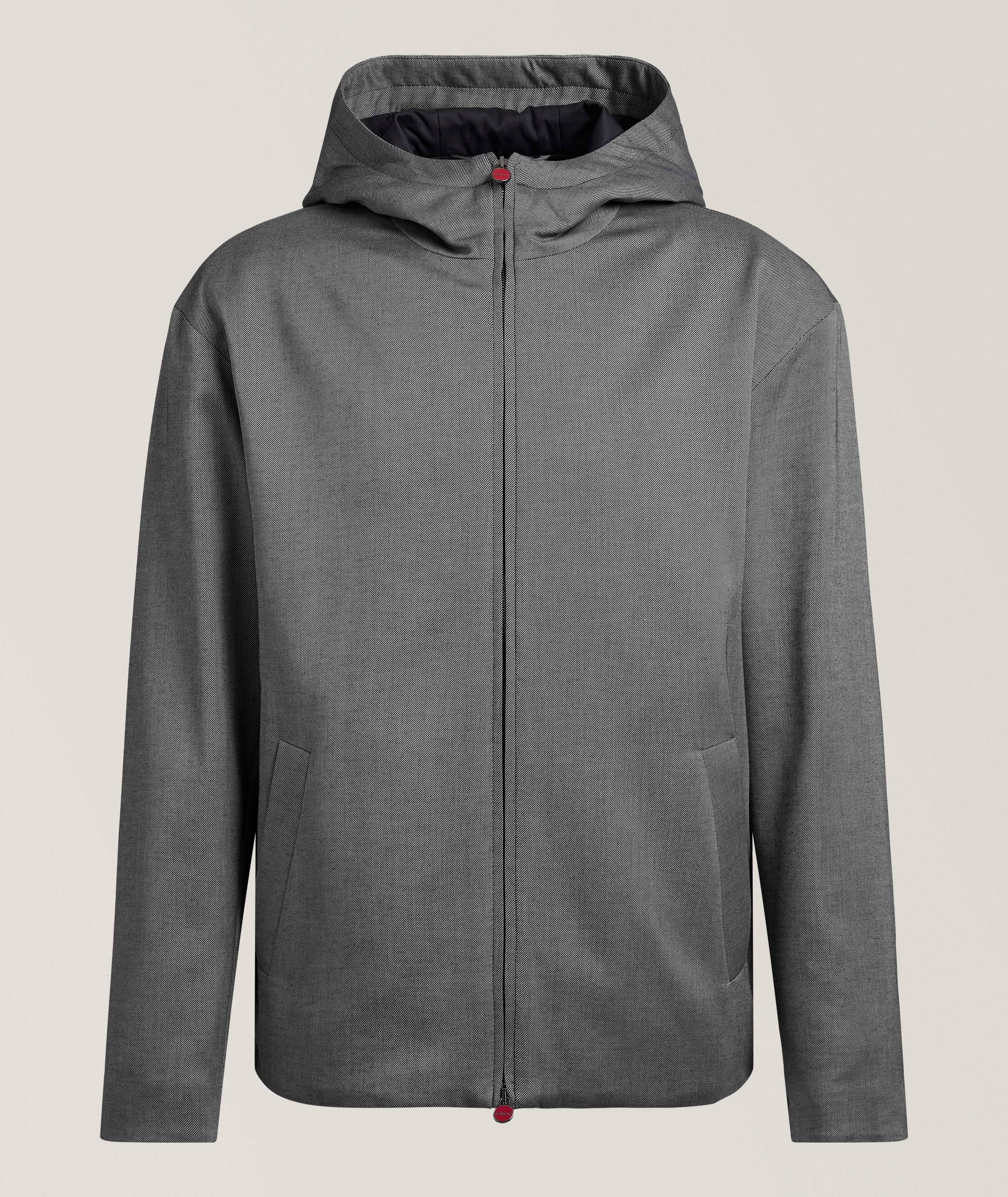 Padded Hooded Cotton Twill Coat image 0