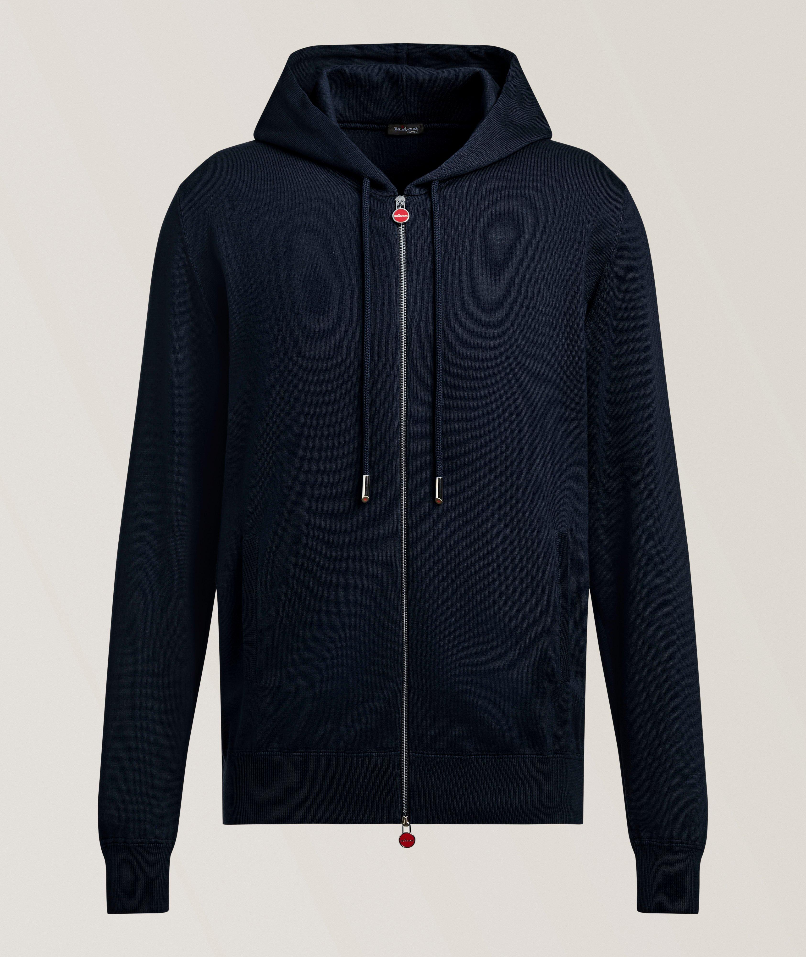 Pull à capuche coton tricot image 0